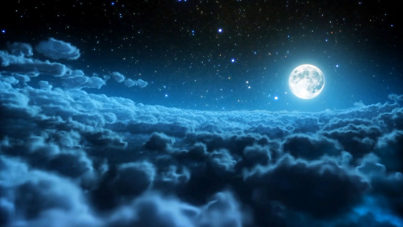 Beautiful Night Moon Wallpaper Carpet In The Sky HD Wallpaper