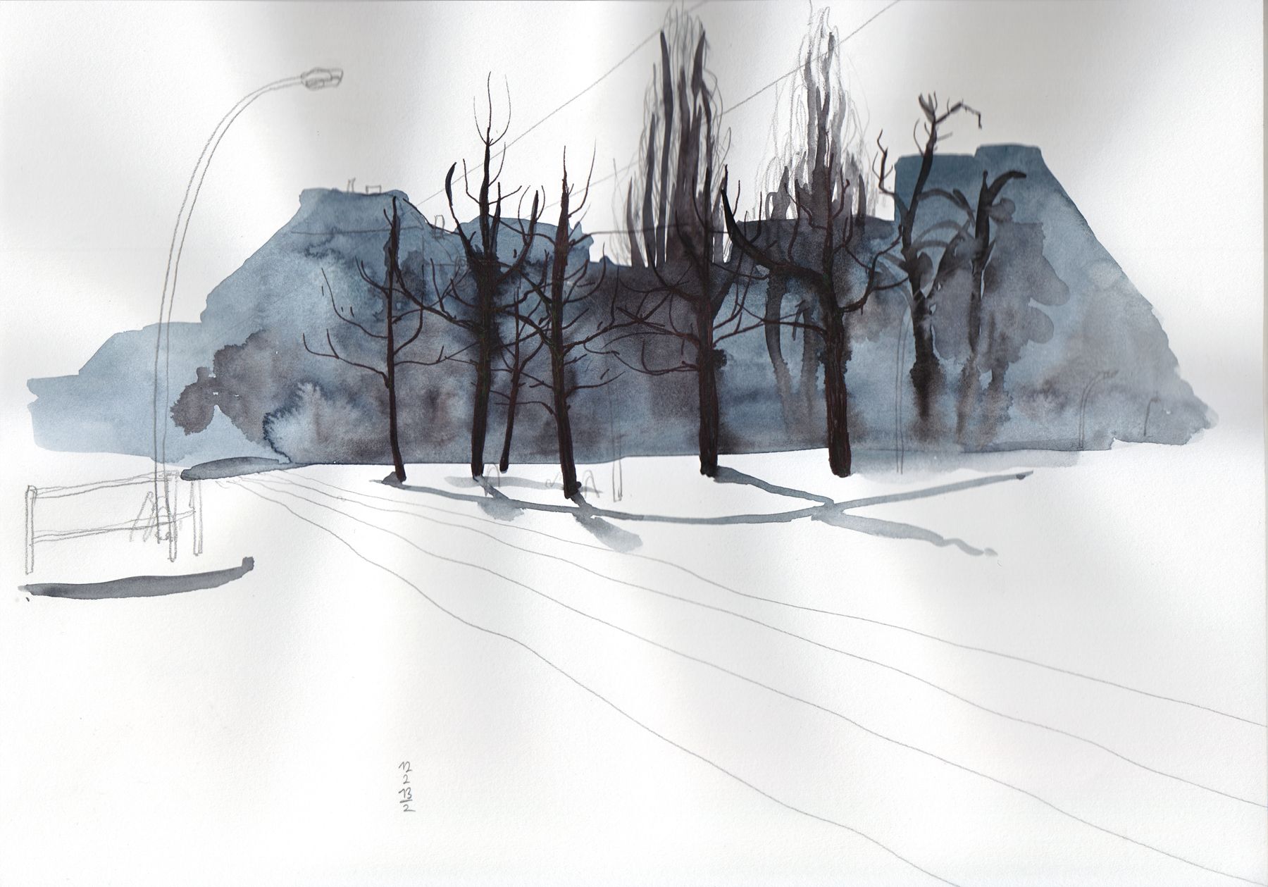 Wallpaper, urban, snow, winter