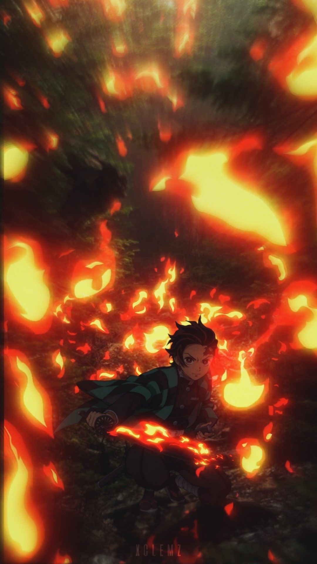 Tanjiro fire wallpaper. Demon, Anime demon, Slayer