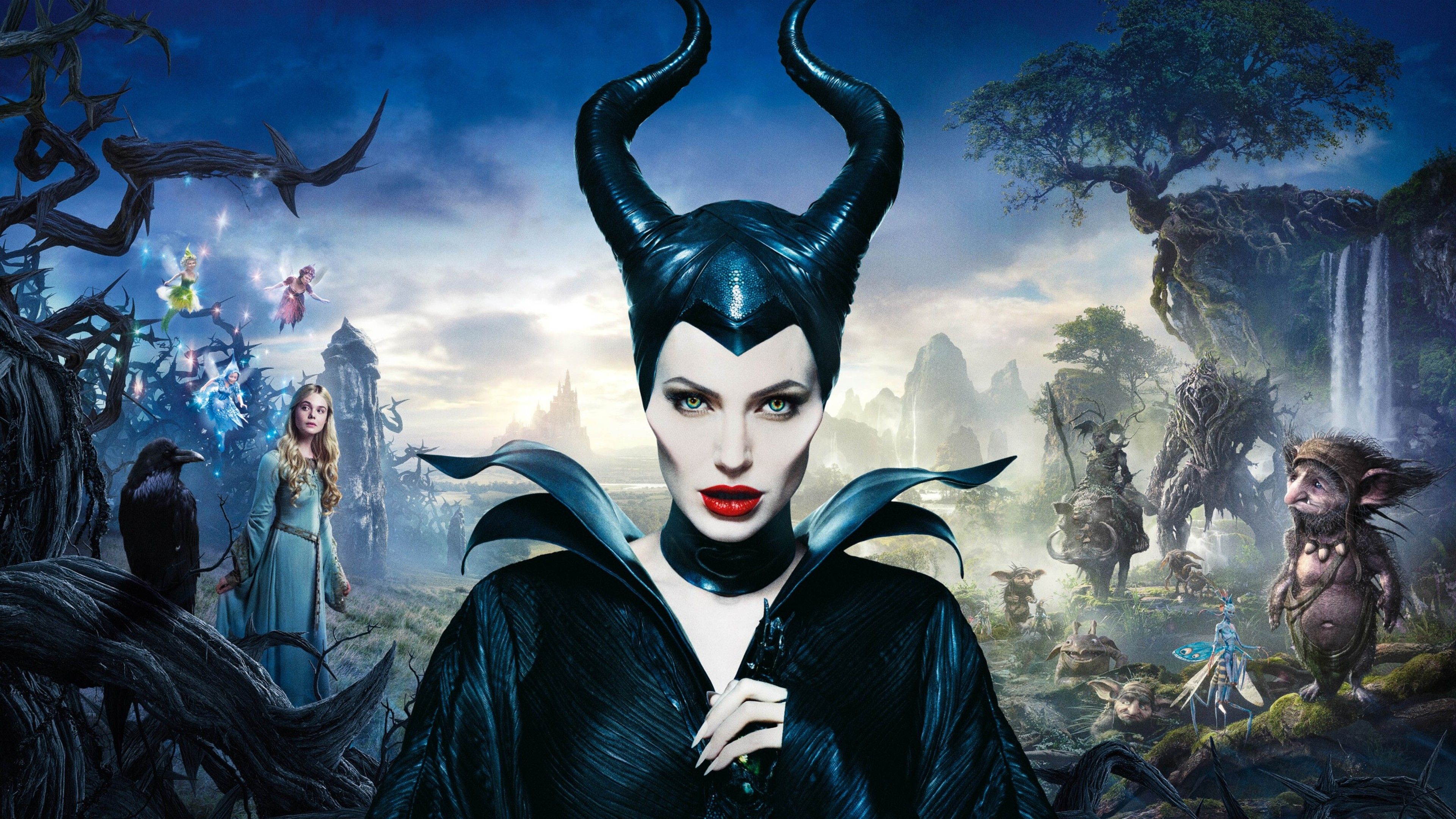 Wallpaper 4k Angelina Jolie In Maleficent Movie Wallpaper