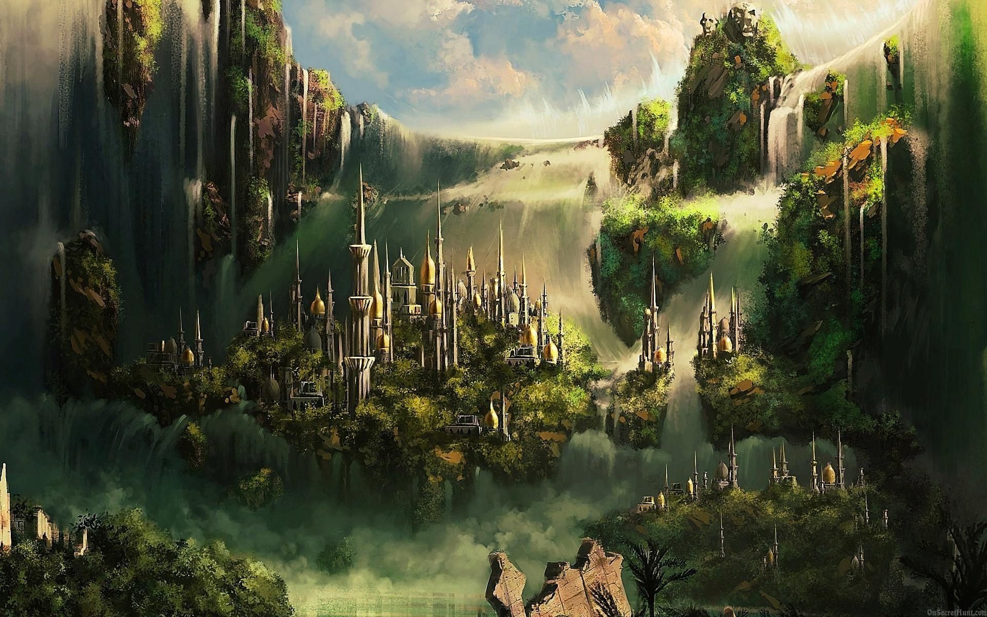 Fantasy City Wallpaper Kingdom Art HD Wallpaper