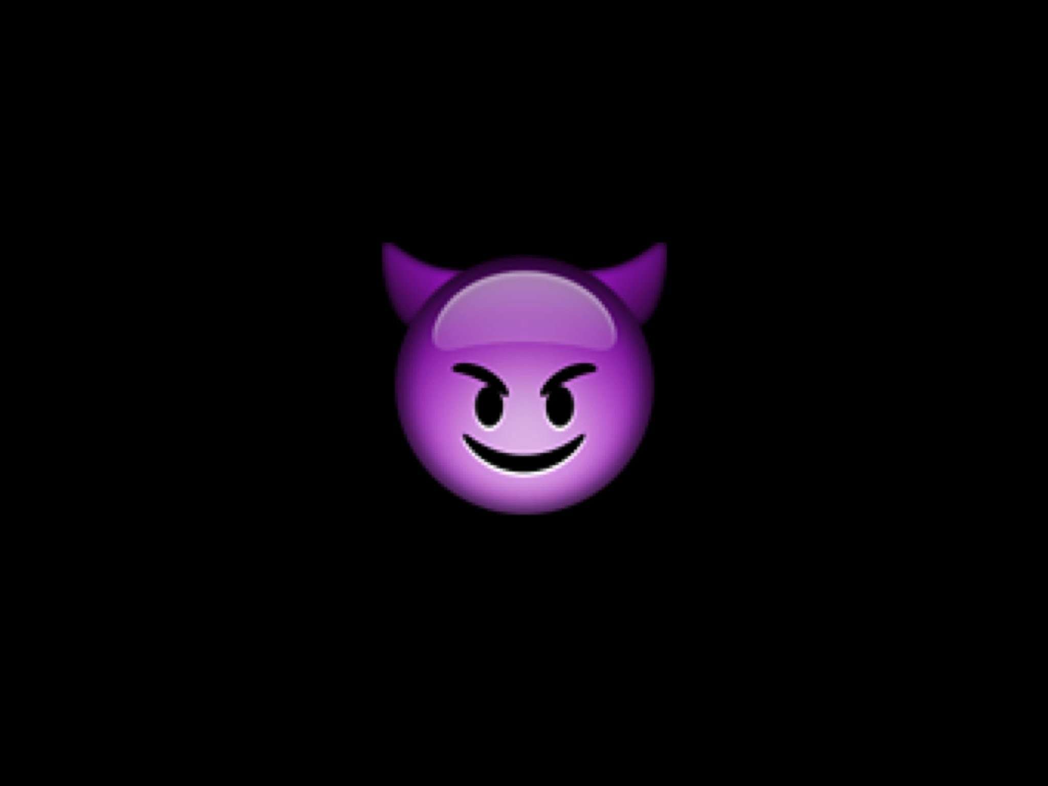 Смайлик фиолетовый дьявол