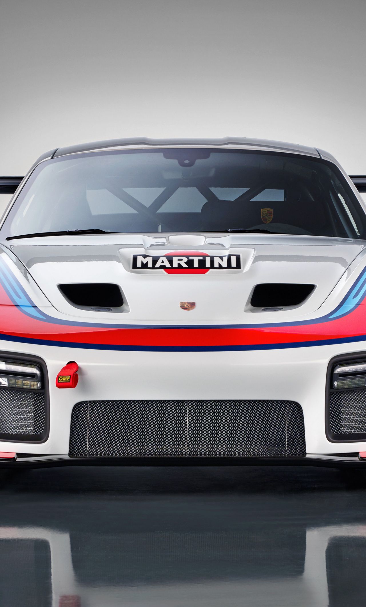 Download Porsche race car, front view wallpaper, 1280x iPhone 6 Plus