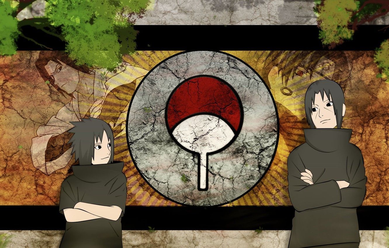 Wallpaper Sasuke, naruto, anime, art, Itachi, Uchiha clan image for desktop, section сёнэн