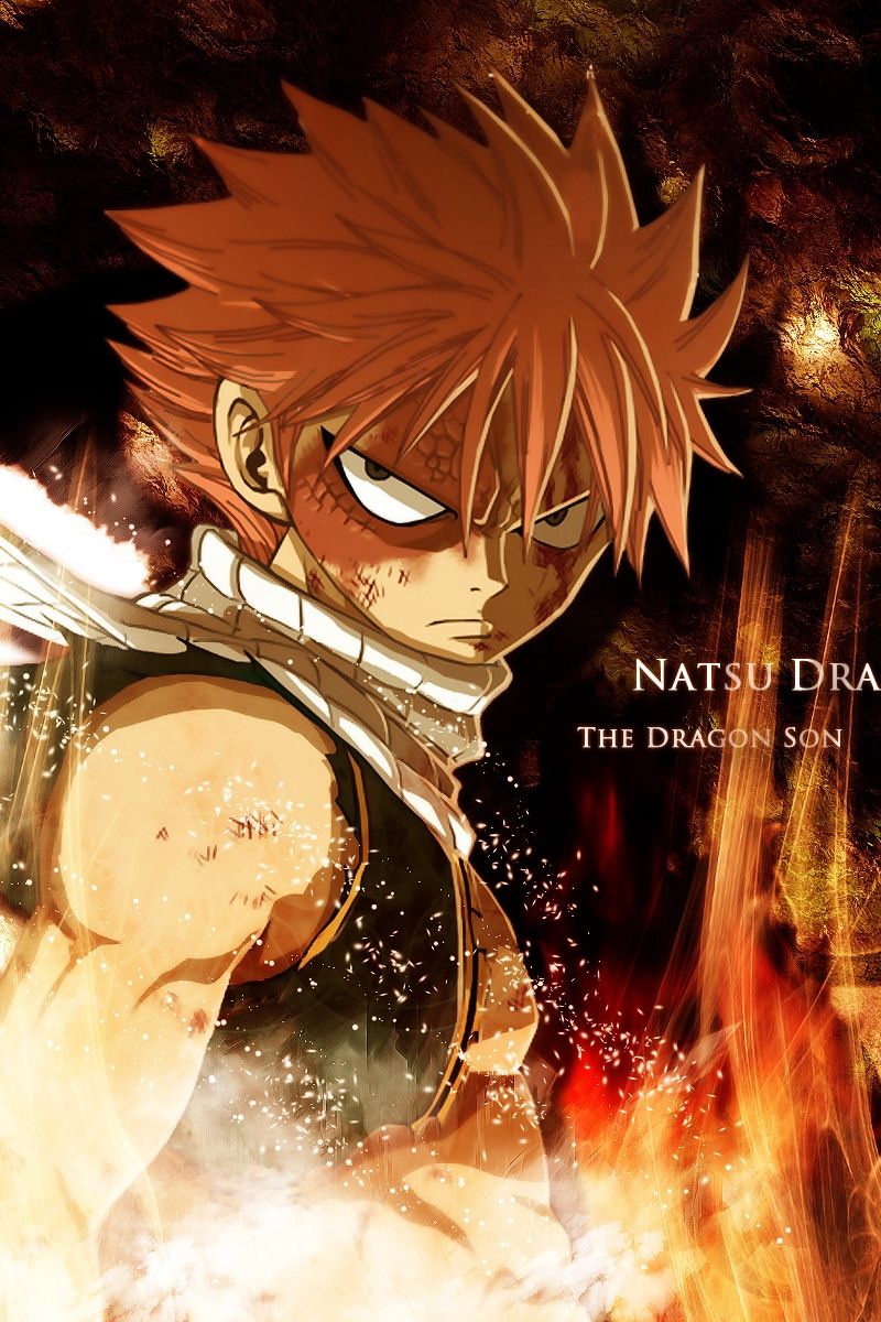 Wallpaper Fairy Tail, Natsu Dragneel, Boy, Look, Fire Tail iPhone 6 Wallpaper & Background Download