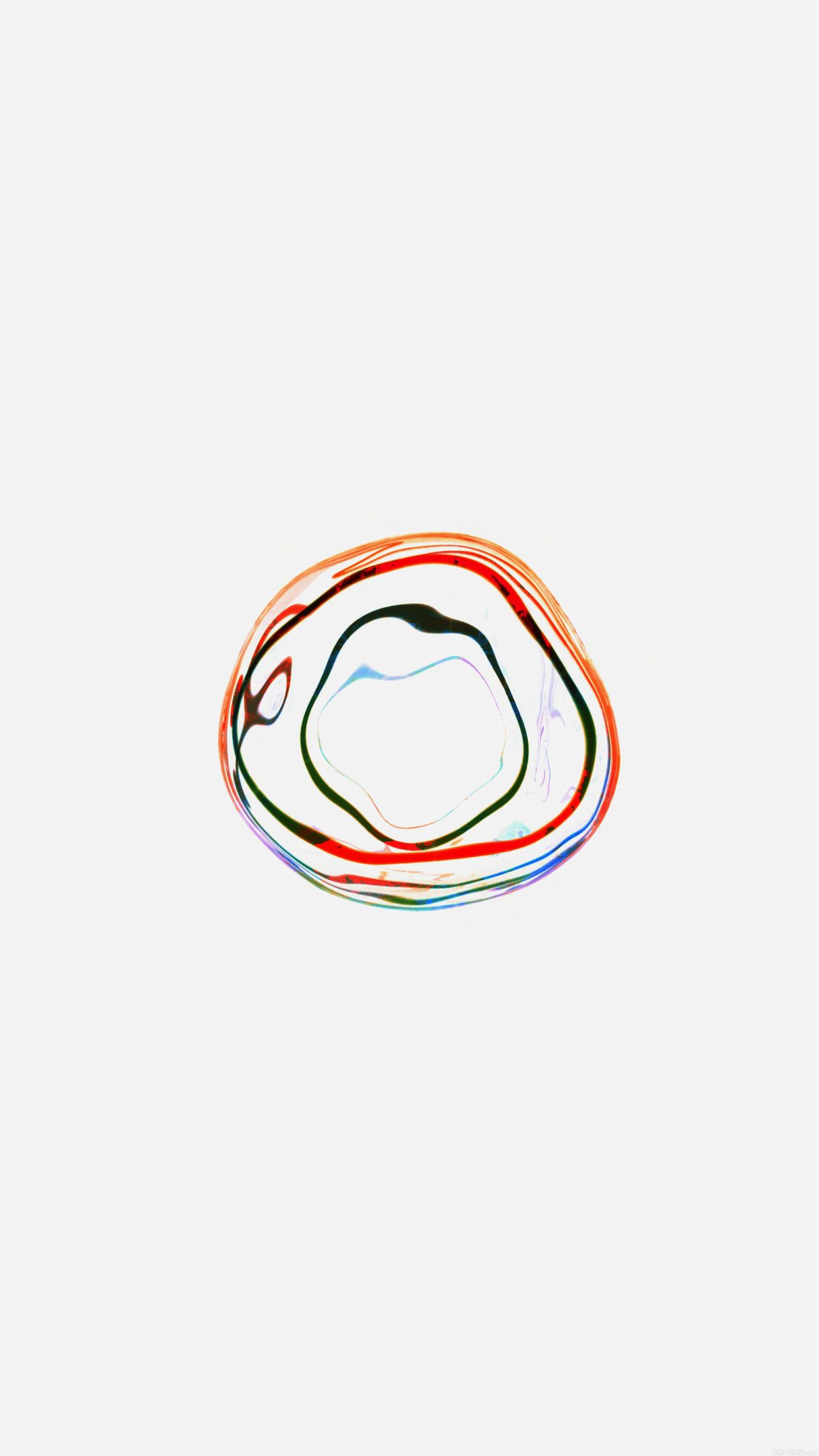 bubble apple watch white minimal art