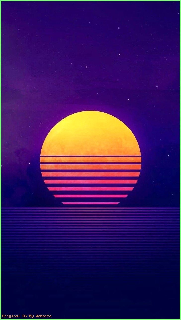 Aesthetic #Background #horizon #light #line #Orange #Phonebackgroundaestheticorange #purple #sky #wal. Vaporwave wallpaper, Mkbhd wallpaper, Pop art wallpaper