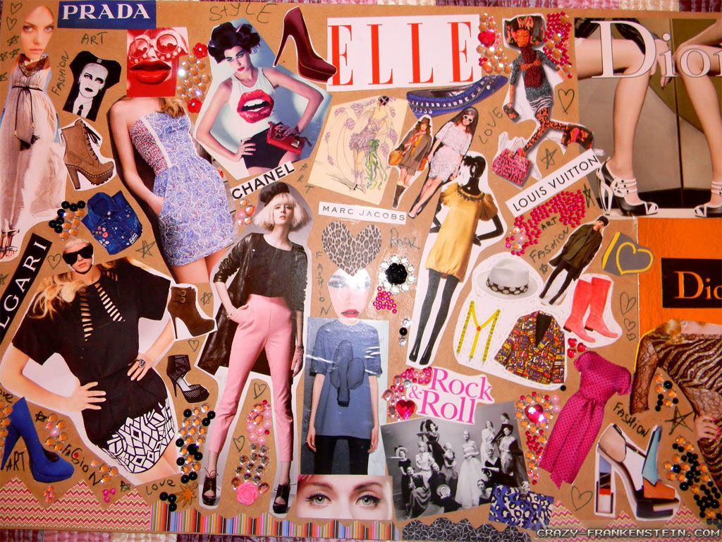 Vintage Collage Wallpaper