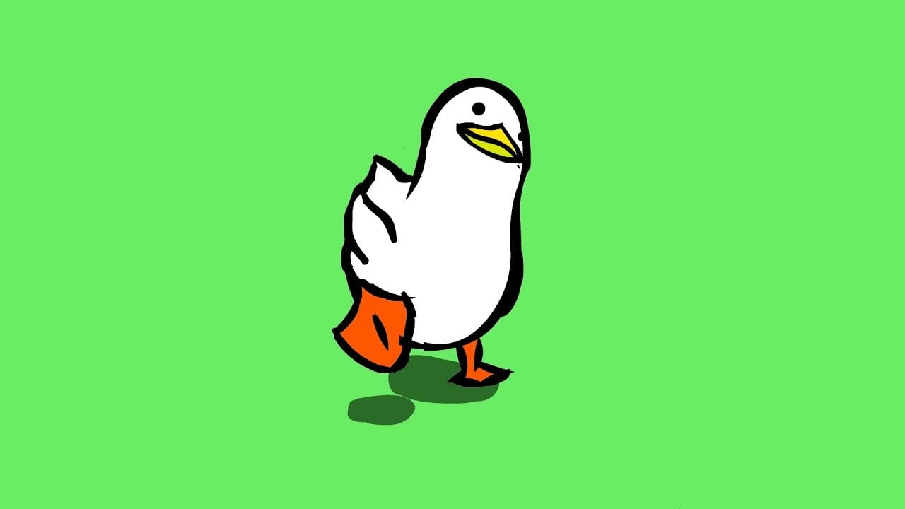 Funny Walking Duck Animated Wallpaper