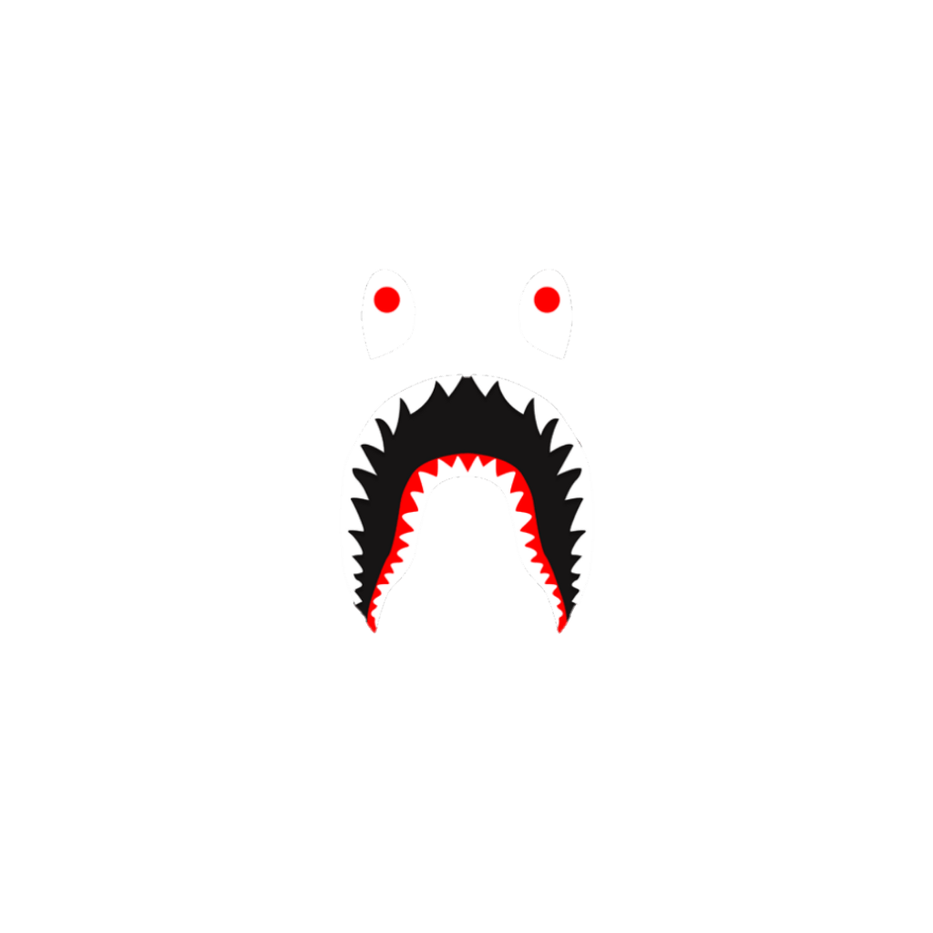 Transparent BAPE Shark Logo Wallpaper