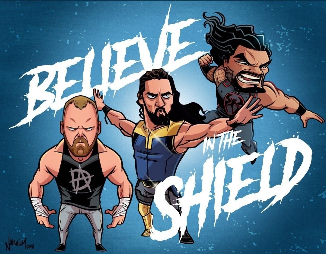 Wwe Cartoon Wallpapers Wallpaper Cave