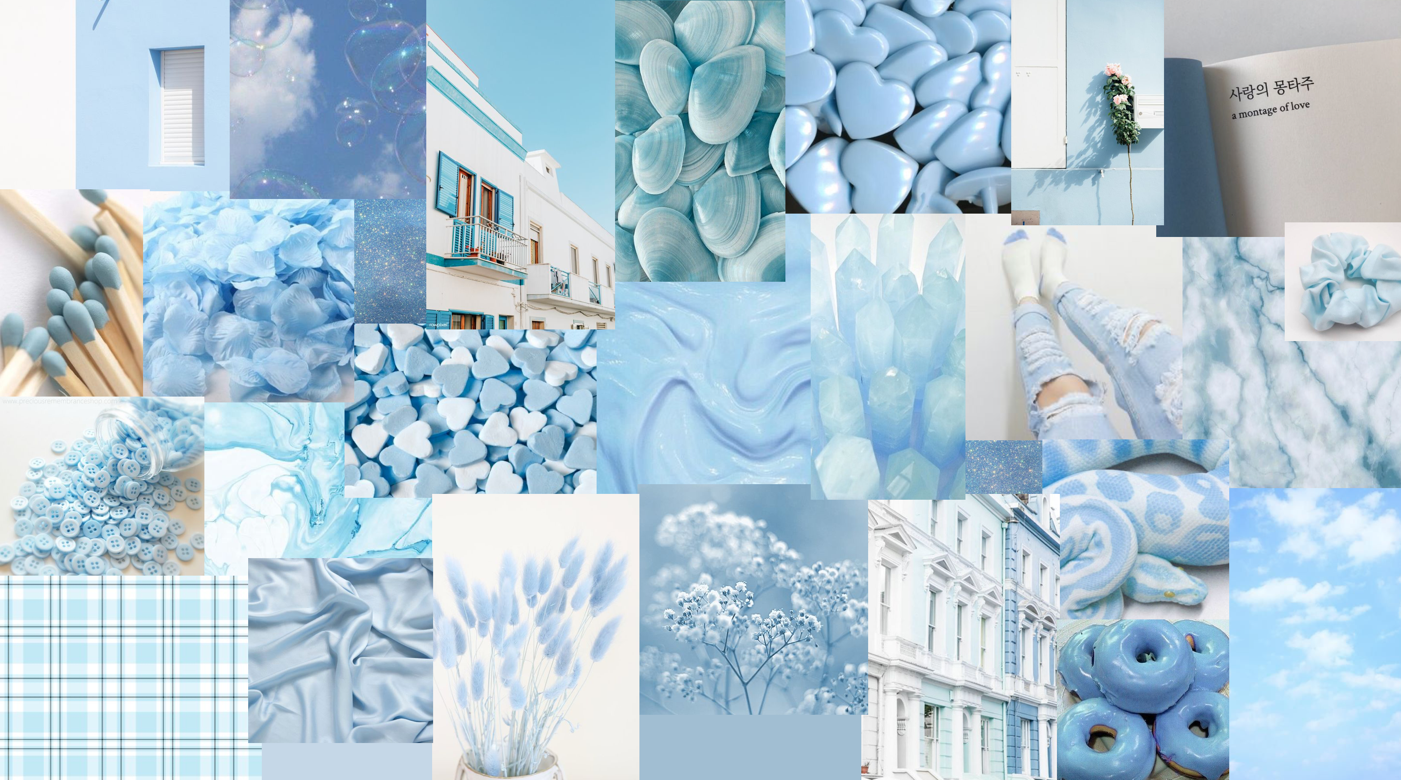 Tons of awesome light blue aesthetic desktop wallpapers to download for fre...