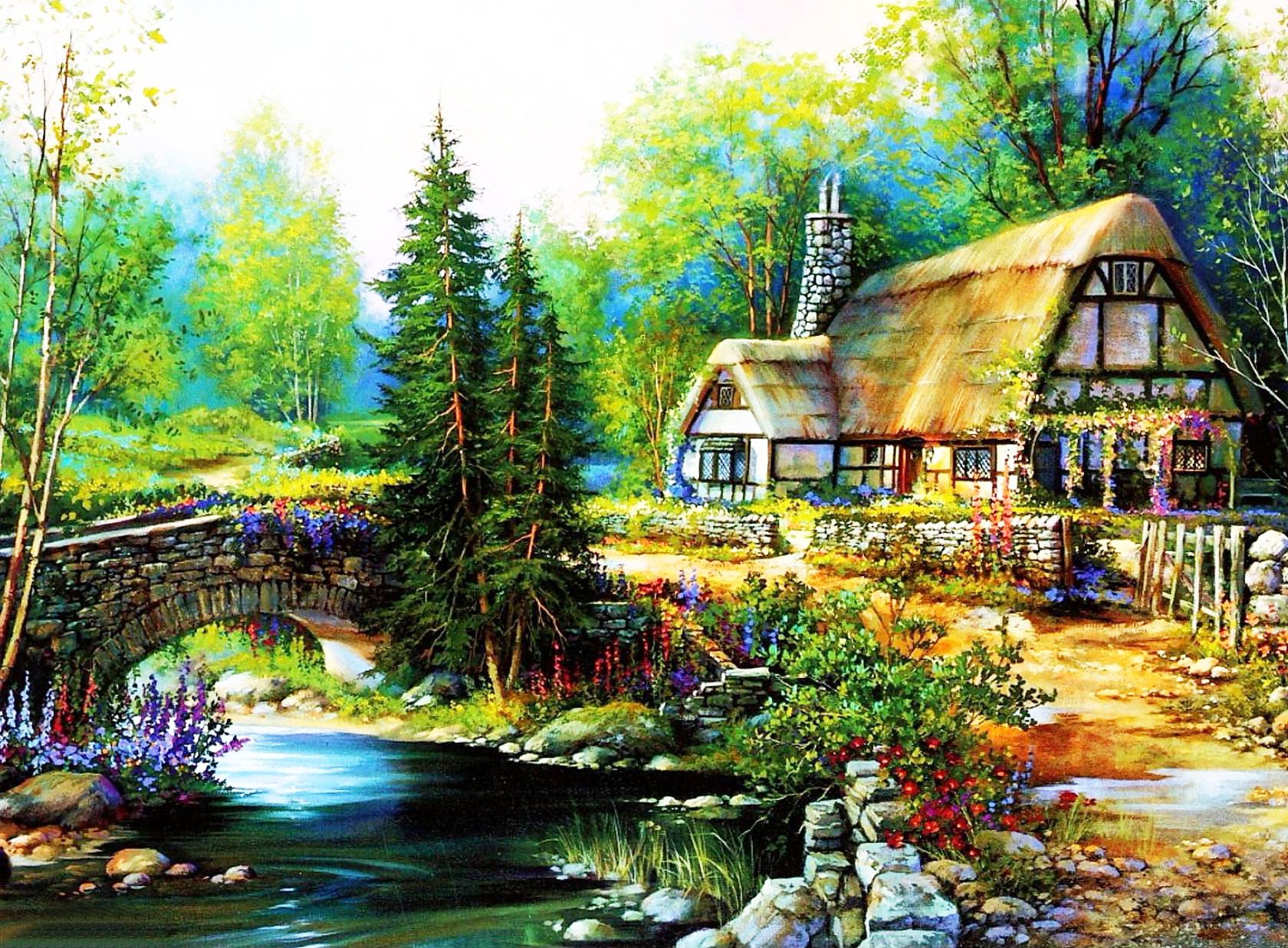 Cottage Background