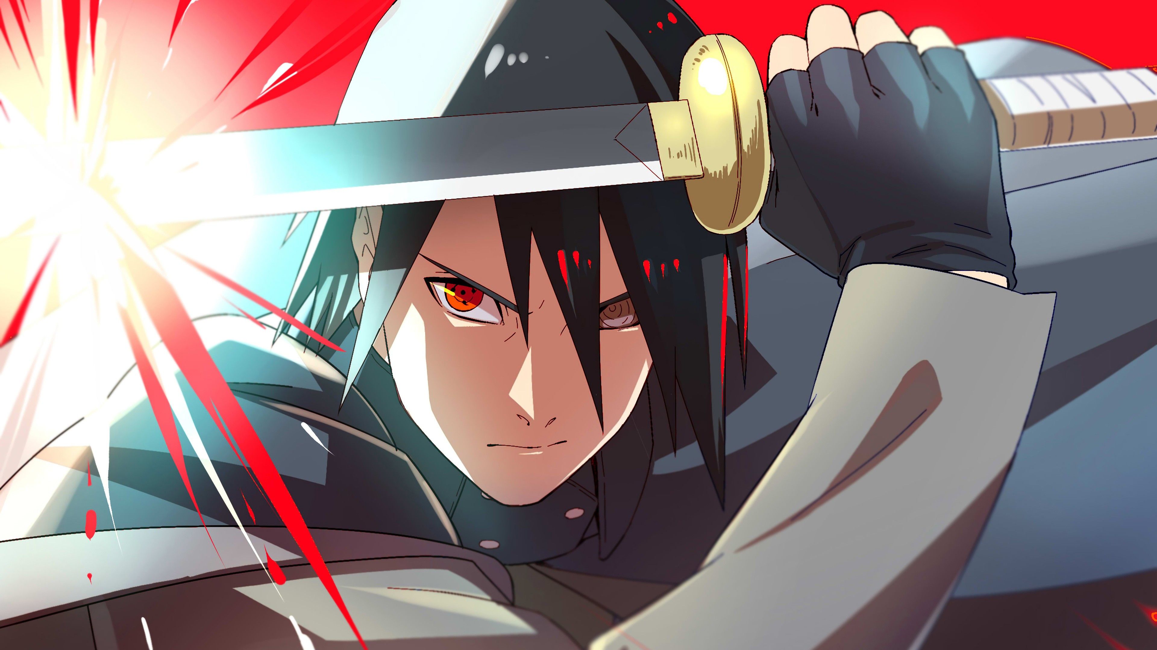 Naruto Sasuke Uchiha 4K HD Wallpaper