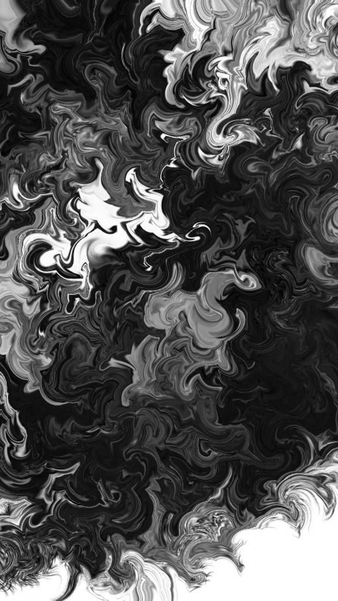 Abstract Black and White Phone Wallpaper