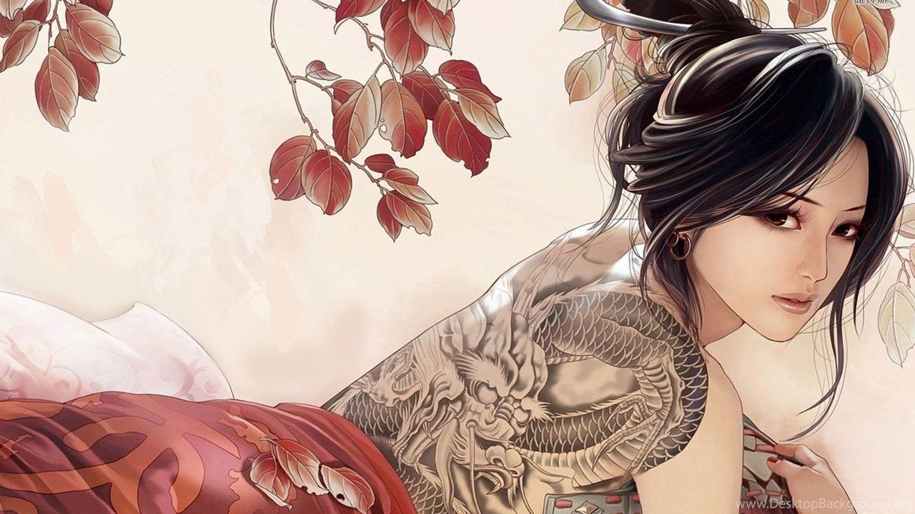 Girl With The Dragon Tattoo Wallpaper Digital Art Wallpaper Desktop Background