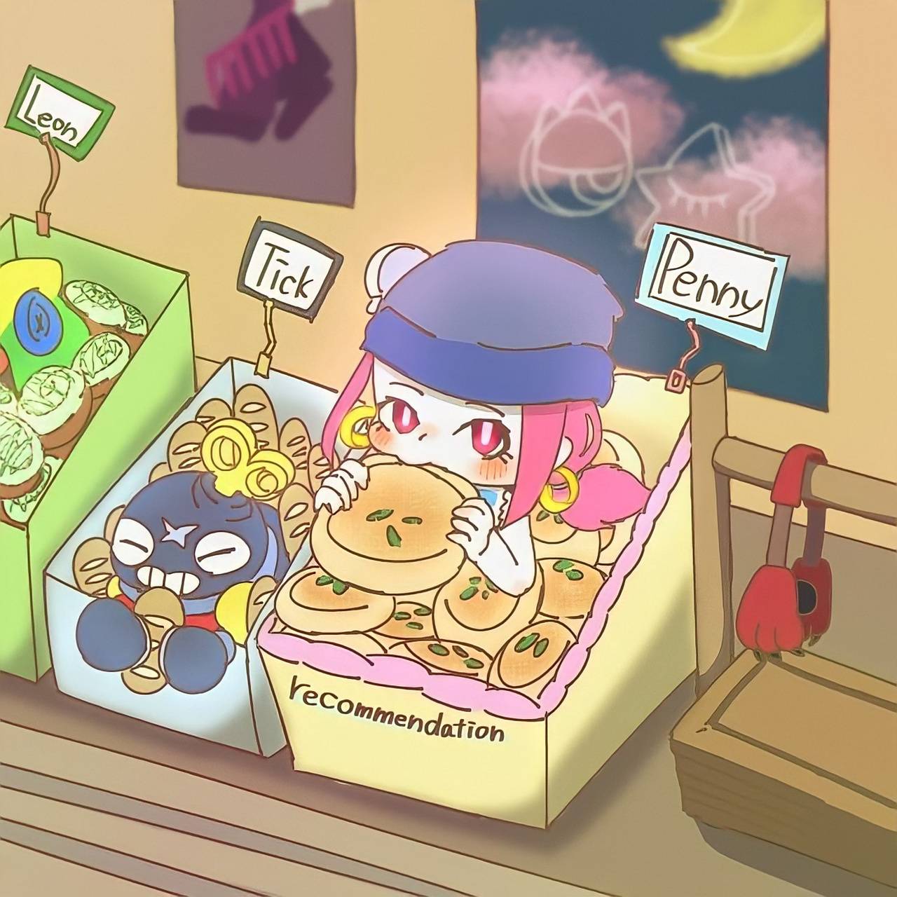 Penny y tick wallpaper