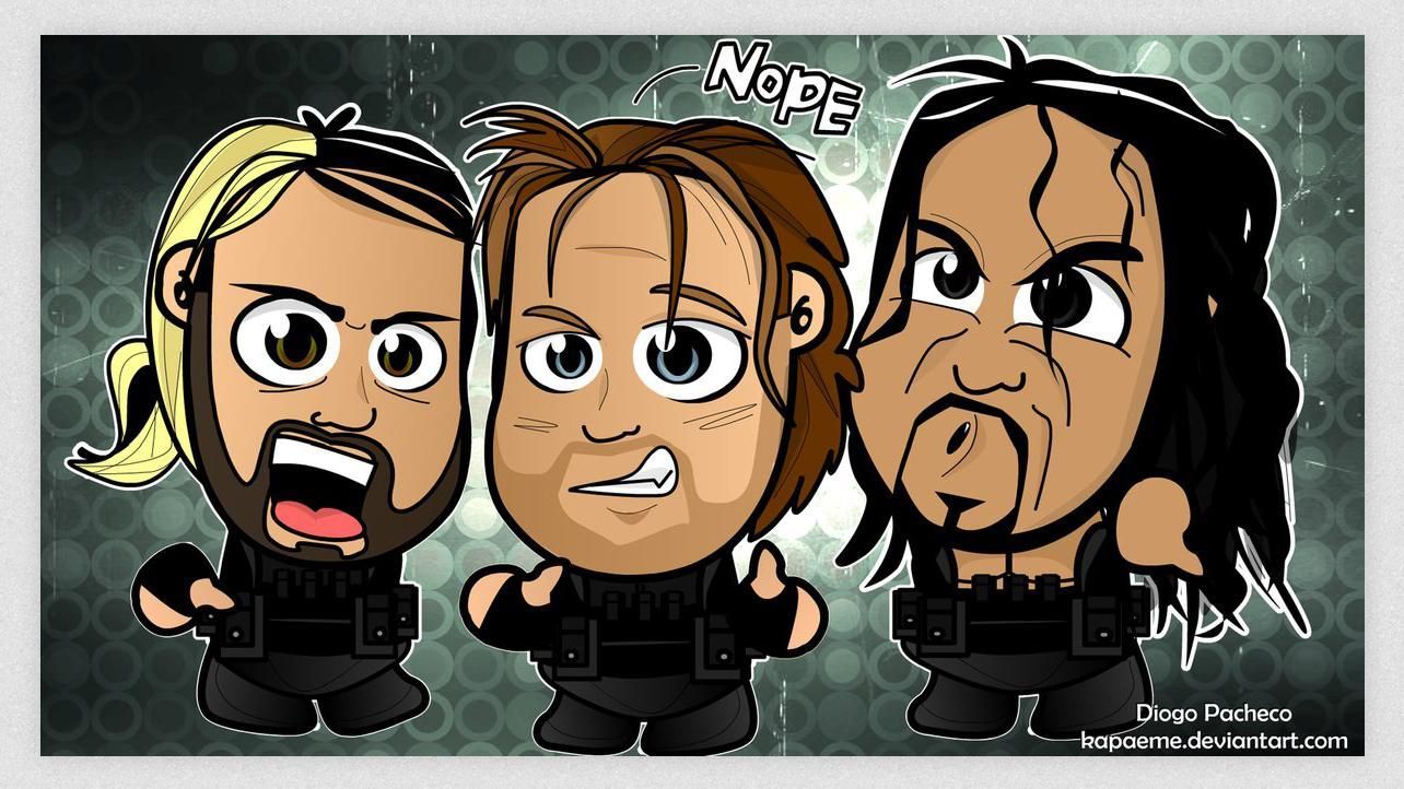 WWE Universe's most colorful cartoons: photo. Roman reigns, Seth rollins, Wwe