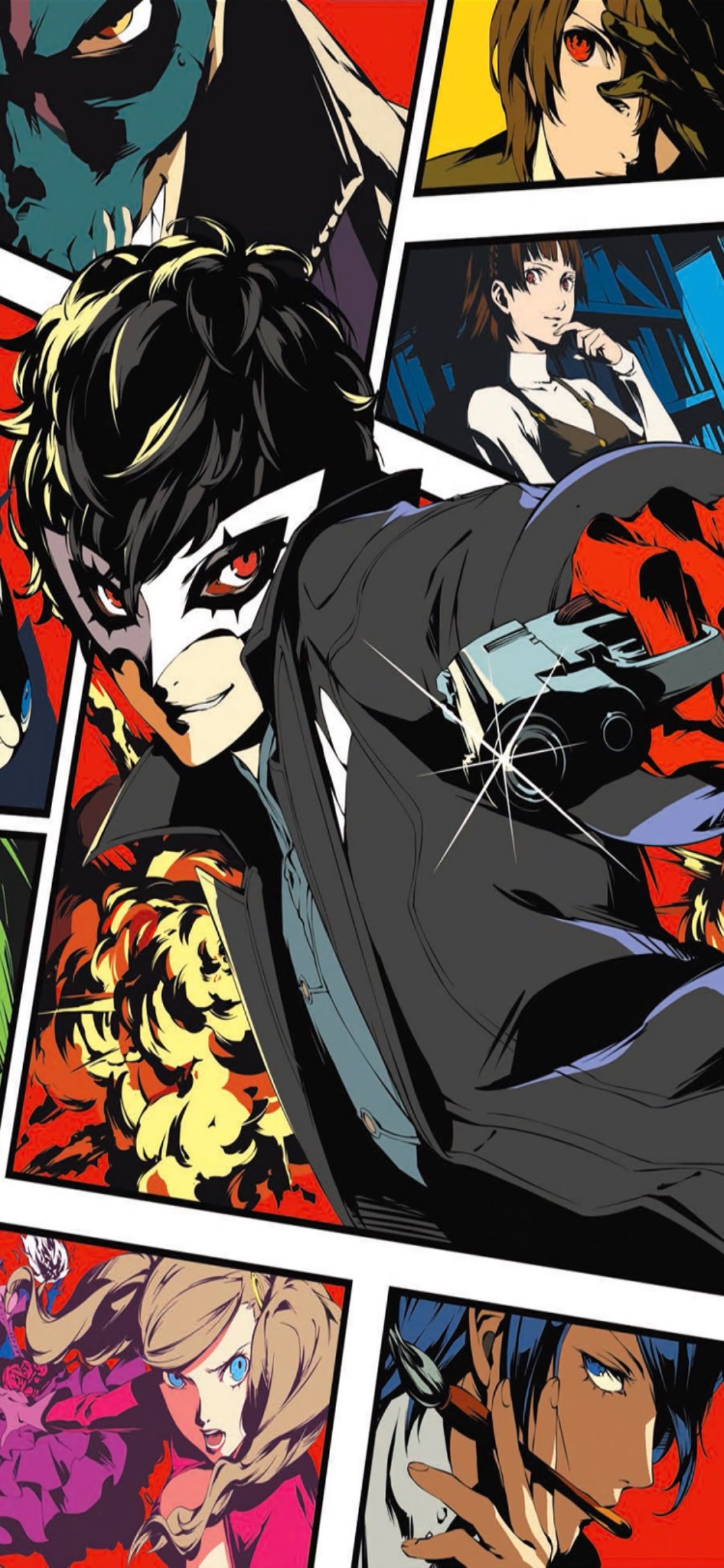 HD iPhone x persona 5 wallpaper and image collection for Desktop & Mobile. Free wallpaper download
