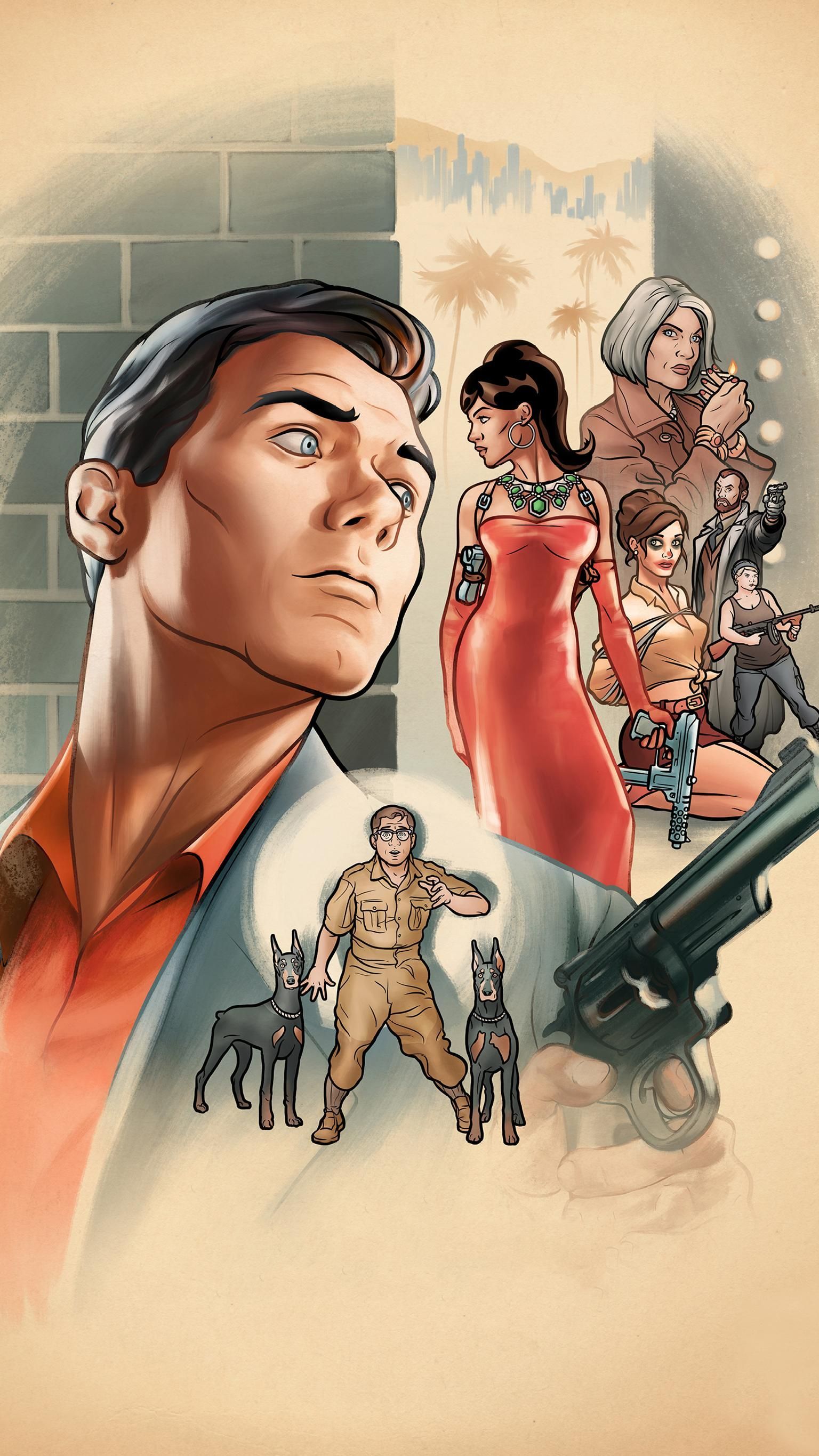 Archer Phone Wallpaper. Moviemania. Archer tv show, Archer cartoon, Sterling archer