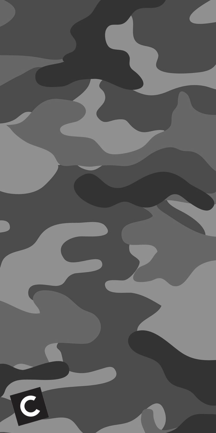 Shades Camouflage Wallpaper Army Camo Black Grey Green Children