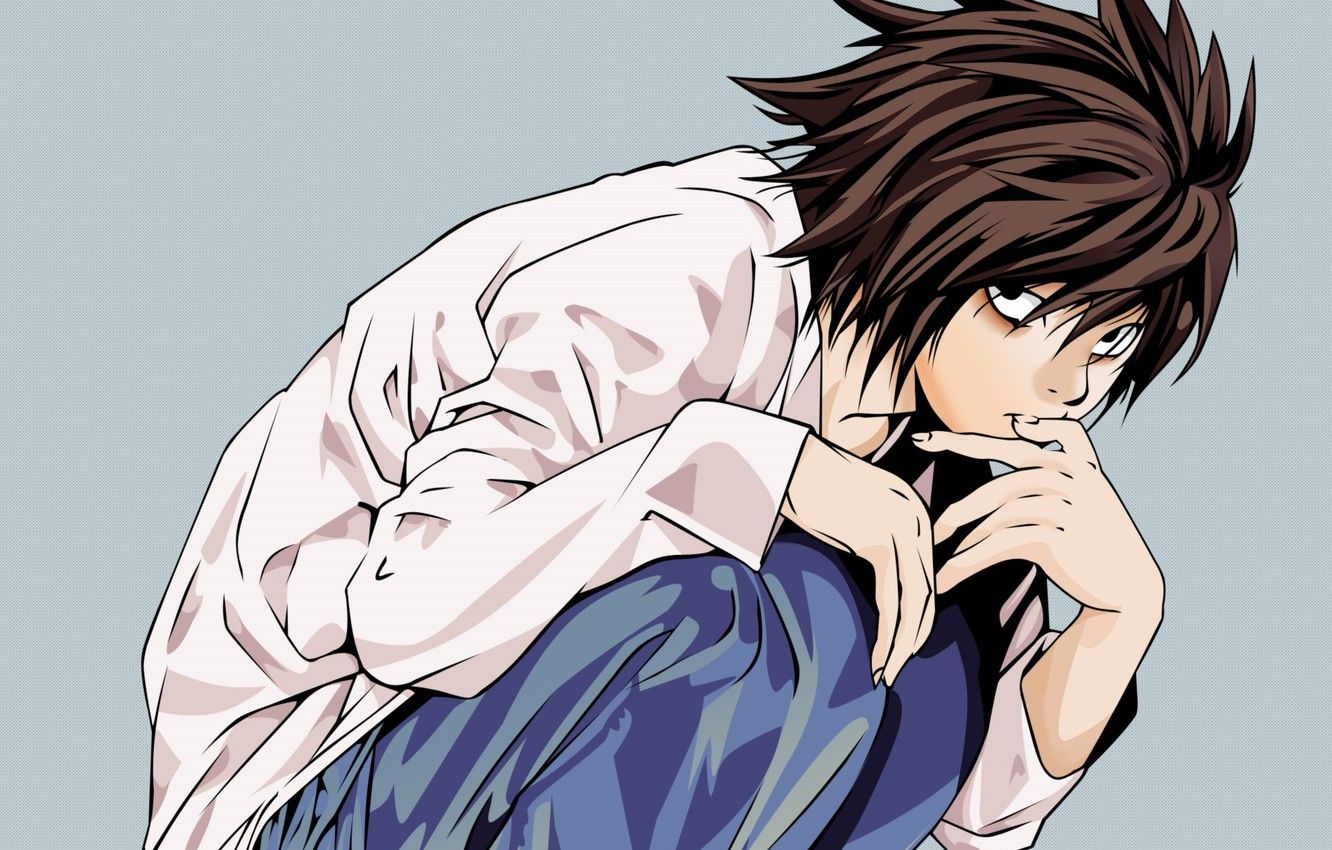 Photo Wallpaper Look, Anime, Guy, Death Note, Death Death Note