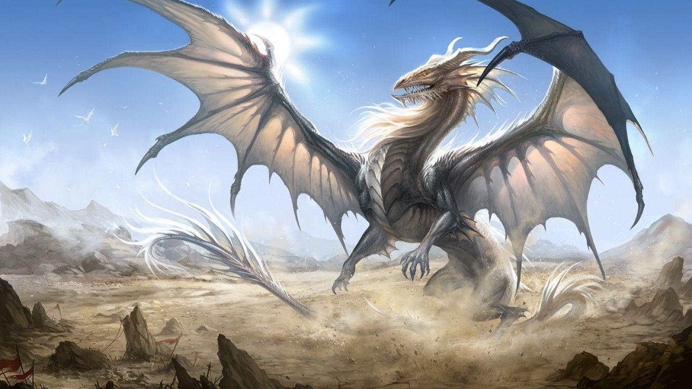 White Dragon Wallpaper