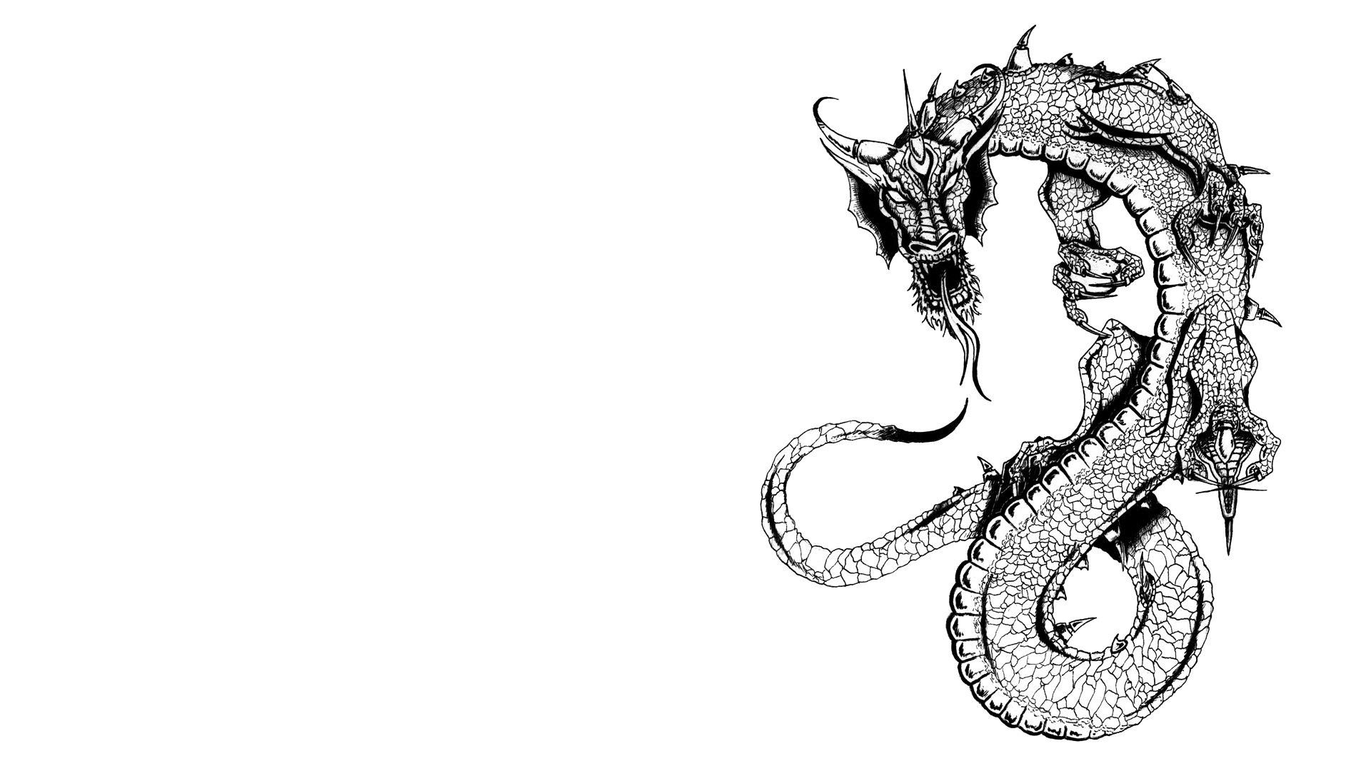 White Dragon Wallpaper