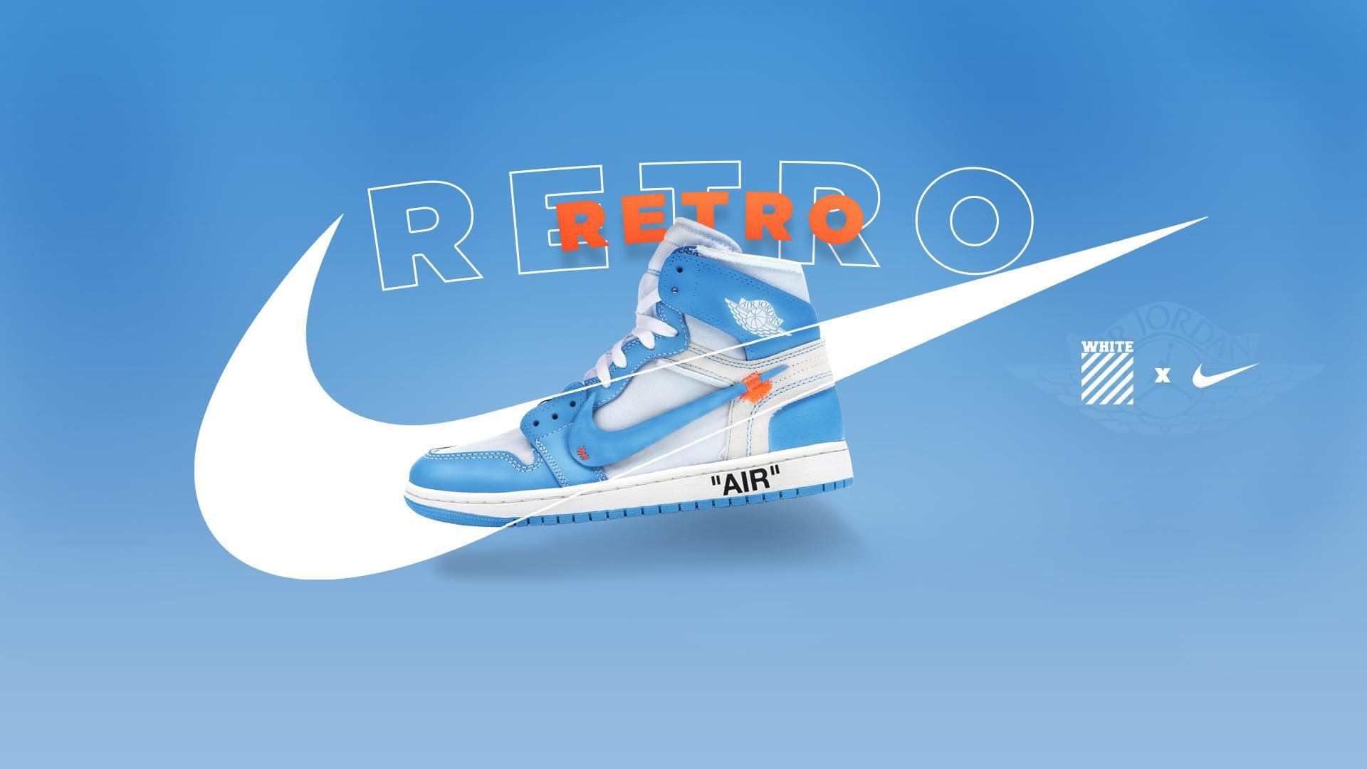 Air Jordan 1 Retro High OG 'UNC' Advertisement I made that can also be used as a cl. Jordan logo wallpaper, Jordan shoes wallpaper, Sneakers wallpaper