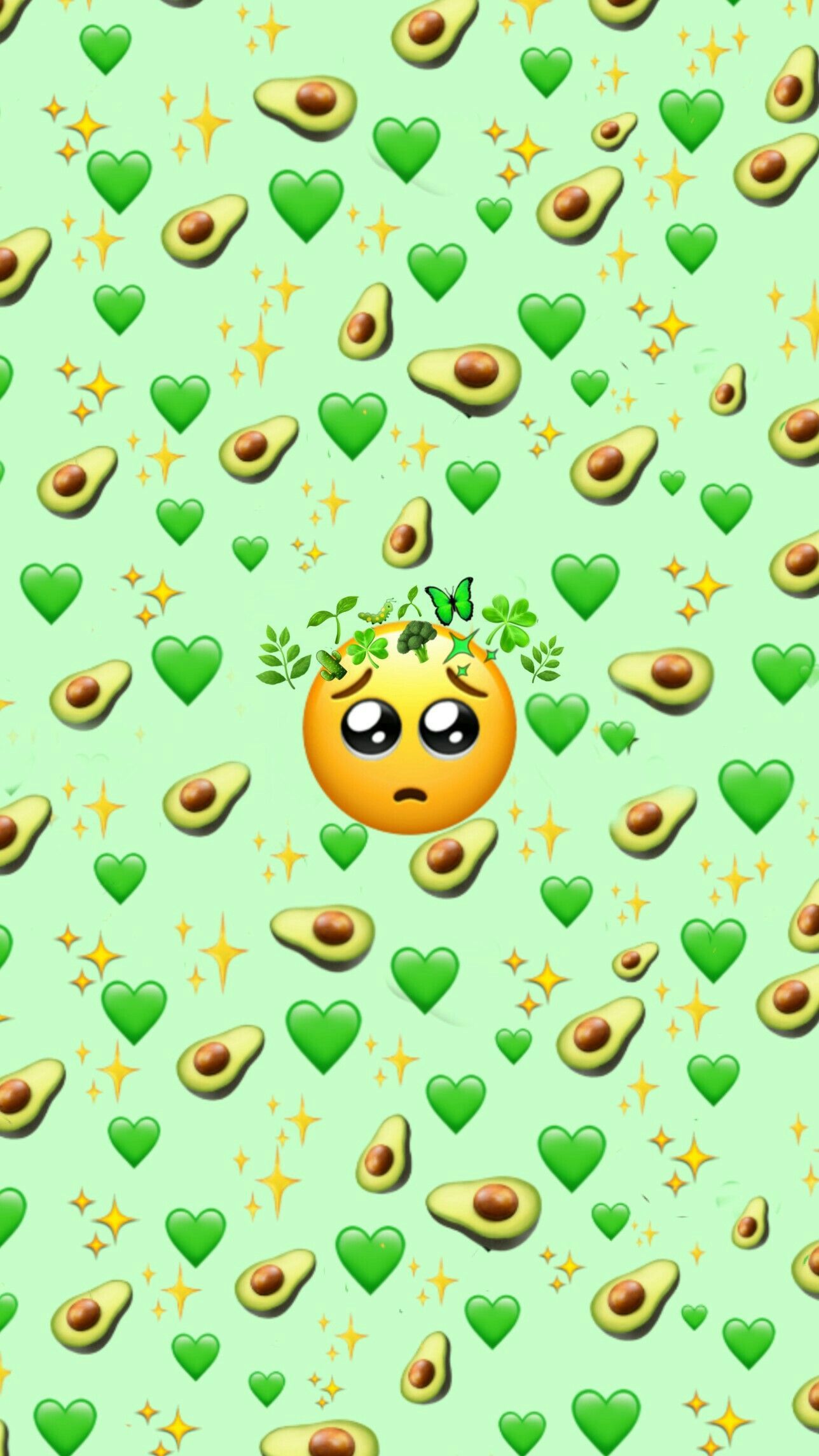 Green Emoji background. Emoji wallpaper, Emoji background, Cute emoji wallpaper