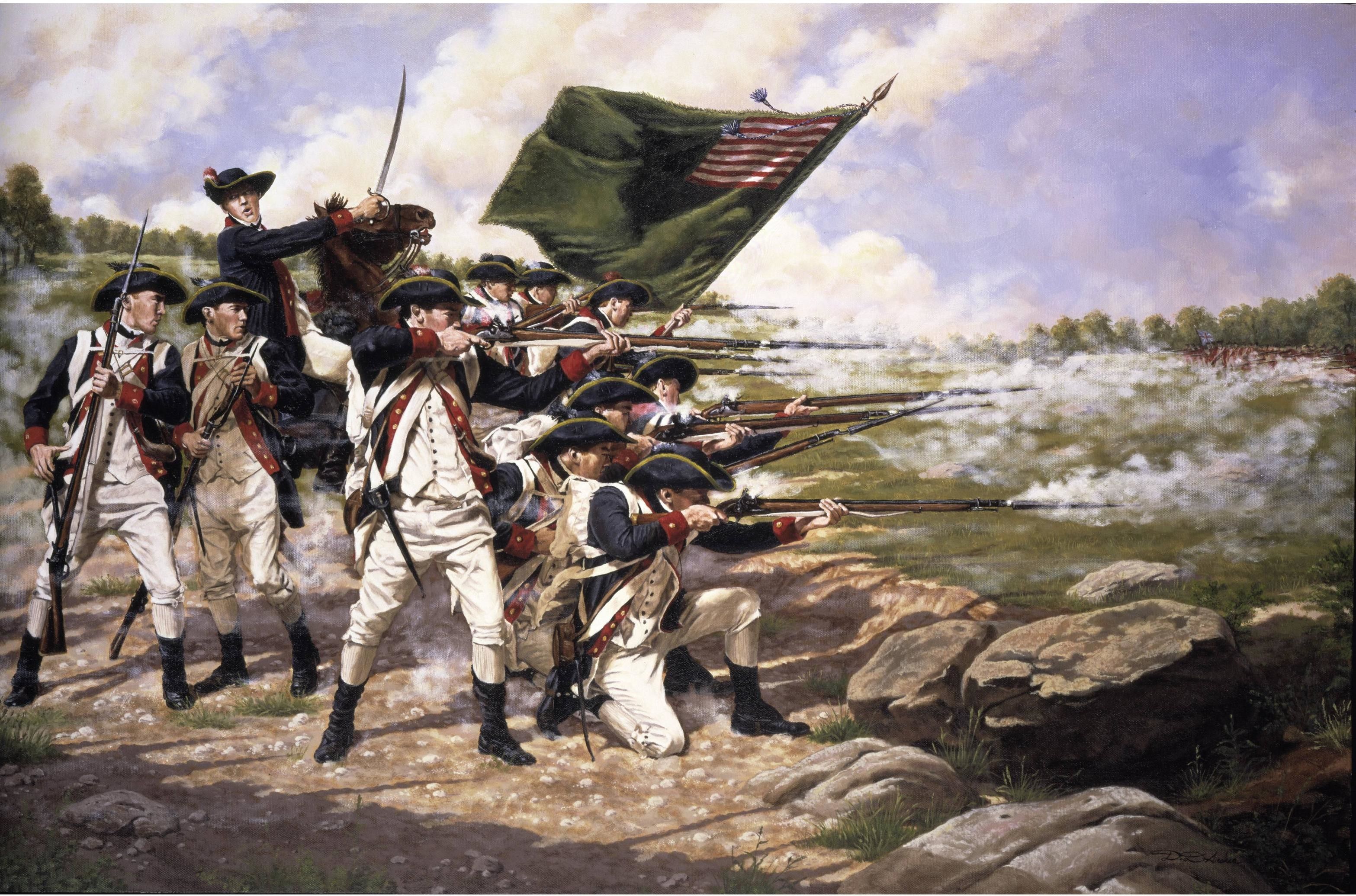 3134x Revolutionary War Wallpaper Of Long Island