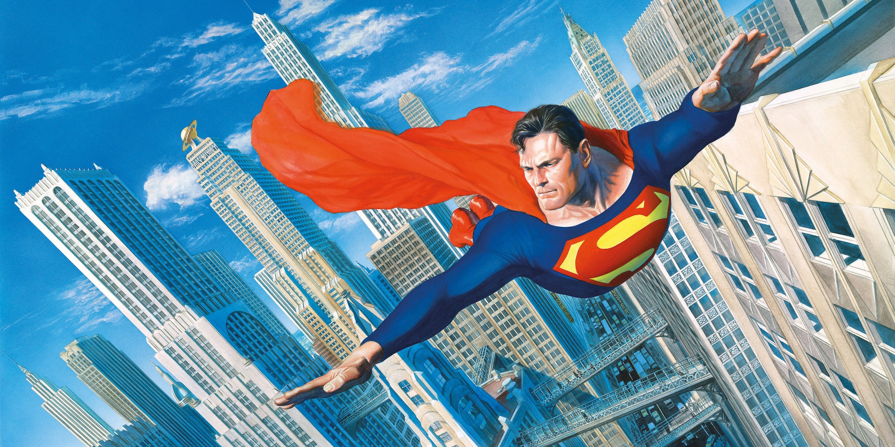 Superman Flying Wallpaper