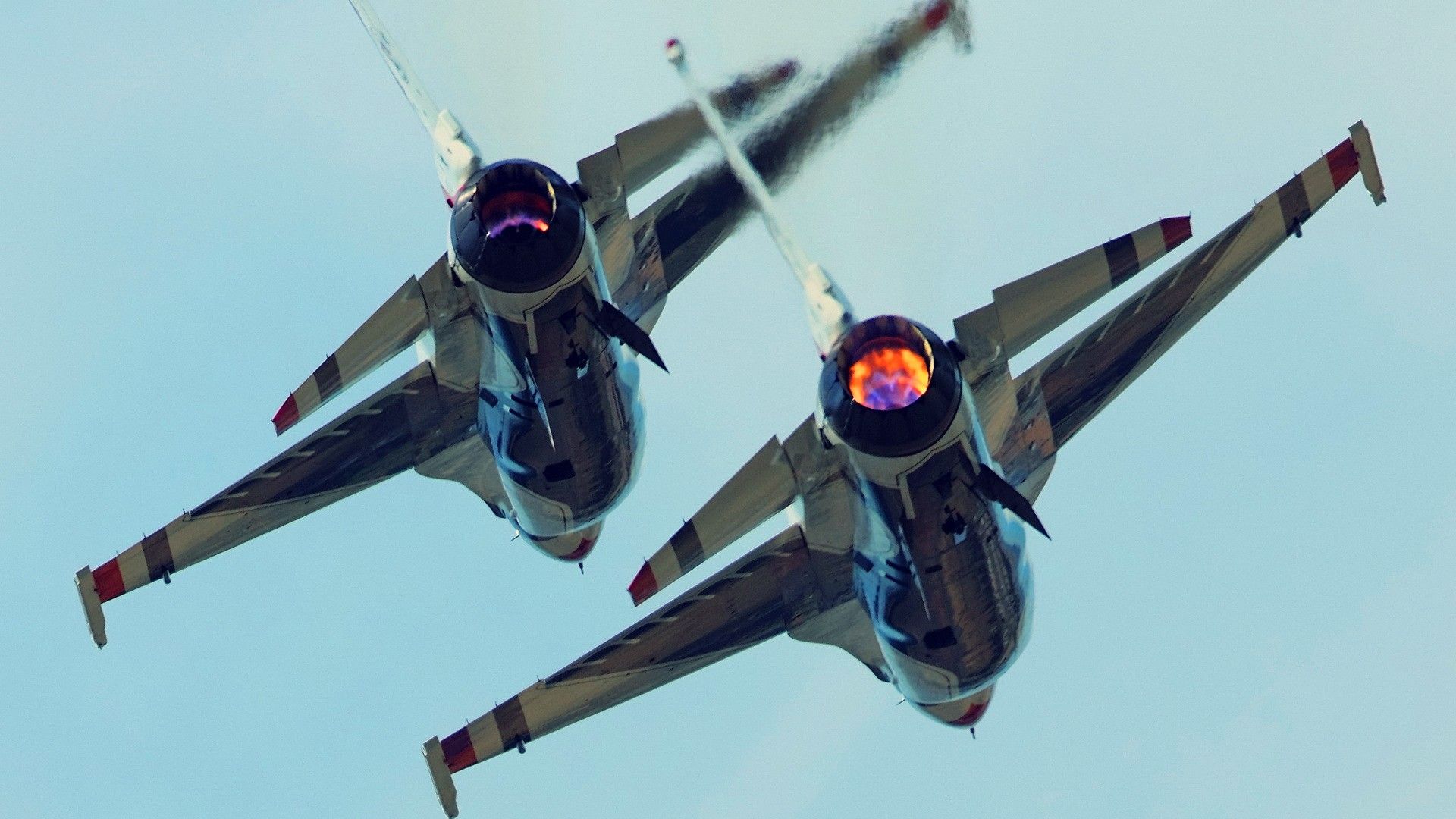 Aircraft, F 16 Fighting Falcon, Afterburner, F Fighter Jet, Jet, Thunderbirds Wallpaper
