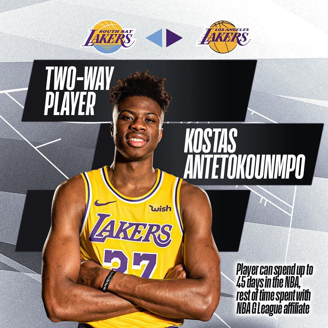 NBA G League on Instagram: “⬆️ Get to know WayPlayer Kostas Antetokounmpo
