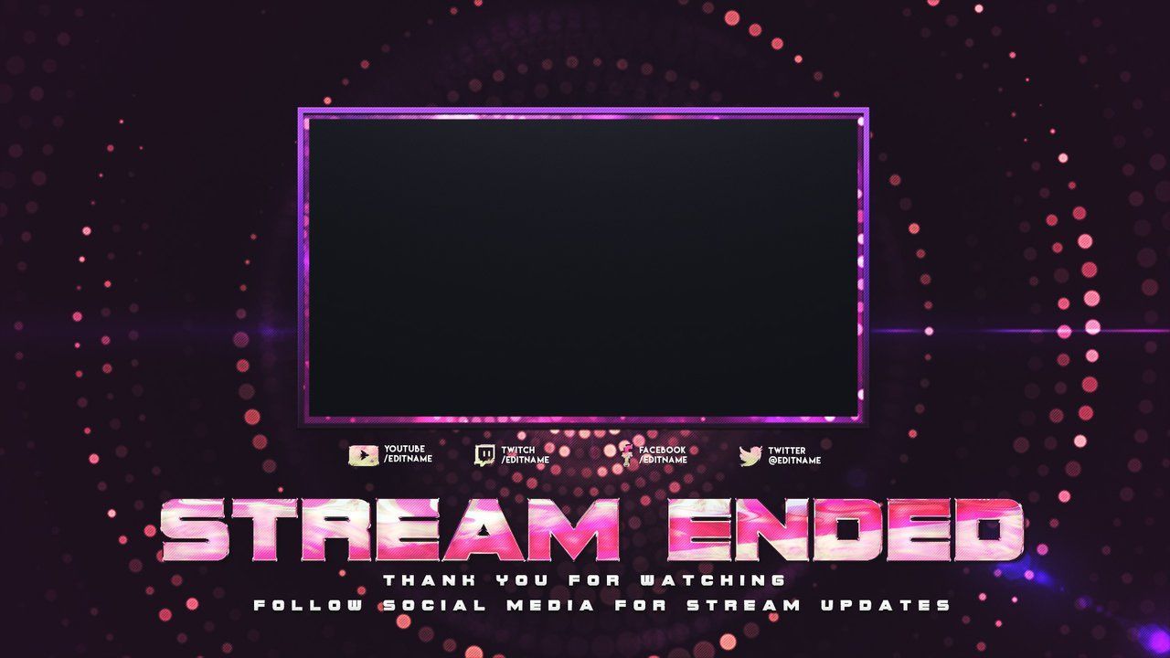 Stream Ended Twitch Stream Pack