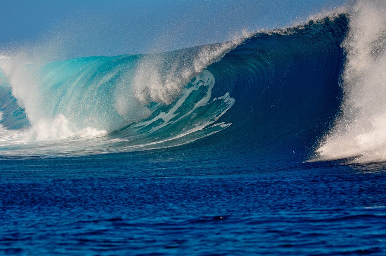 Photos Sea Nature Waves Water splash Water