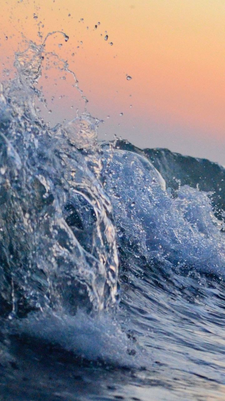 Water splashes, sea waves, tide, 720x1280 wallpaper. Aesthetic photography nature, Sea waves, Waves