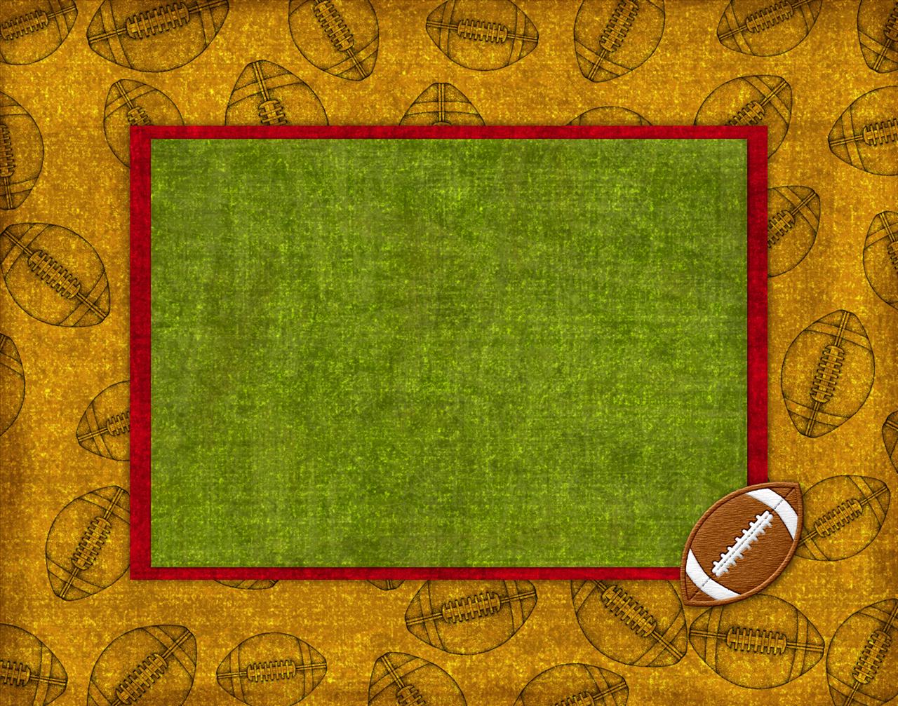 Football Cover Page Athlete Background For PowerPoint PPT