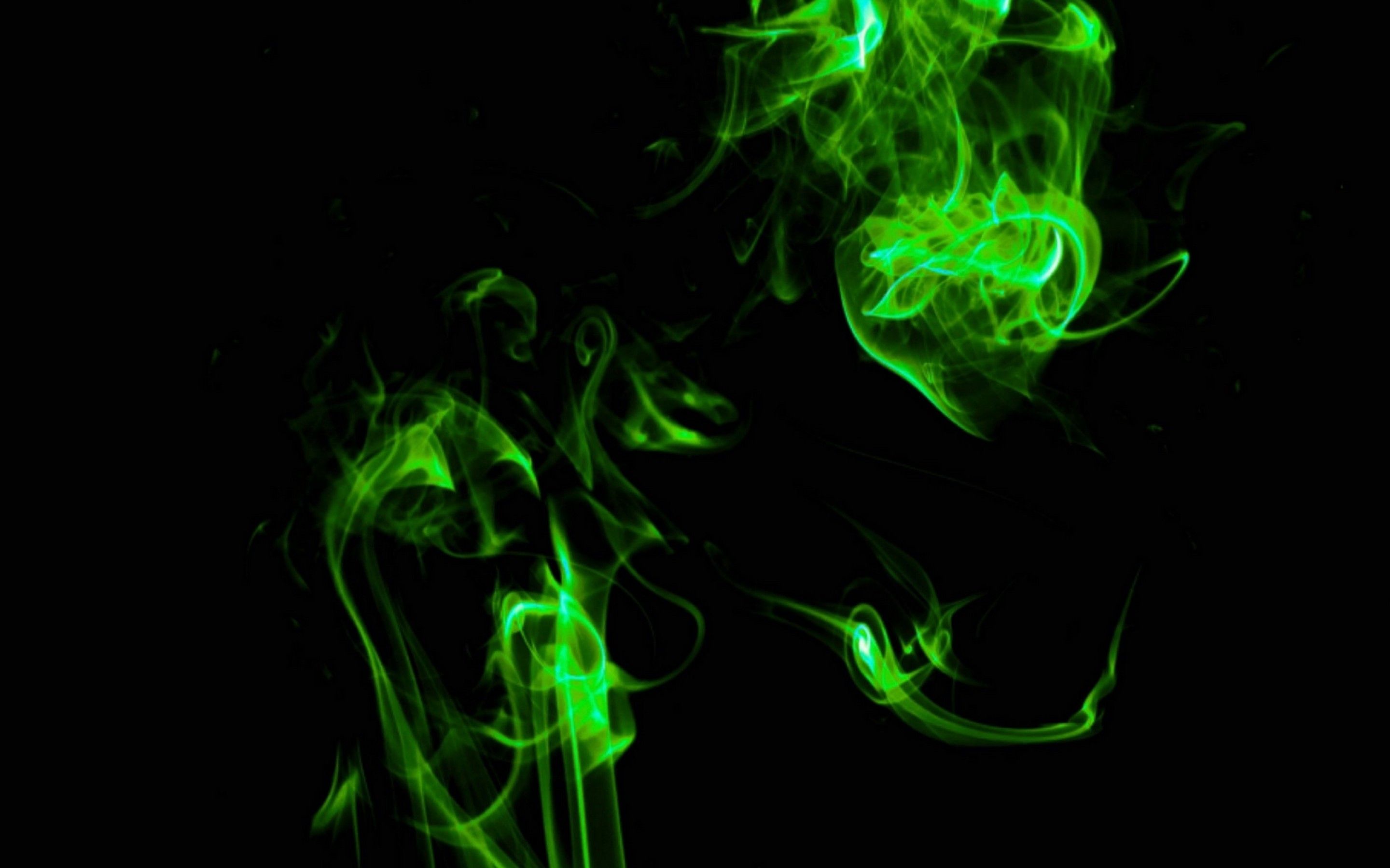 green smoke wallpaper