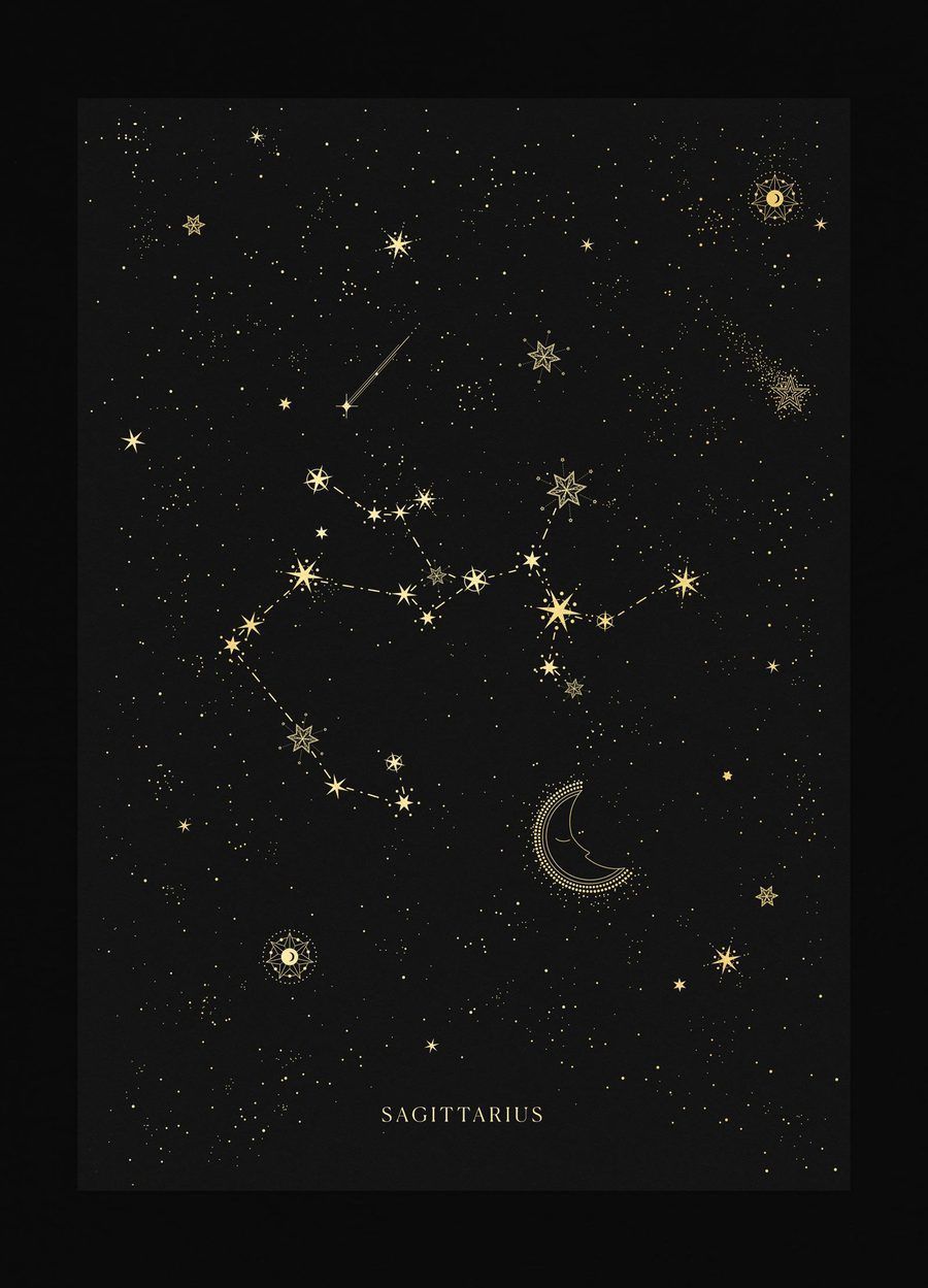 Sagittarius Constellation. Aquarius constellation tattoo, Constellation art, Sagittarius constellation