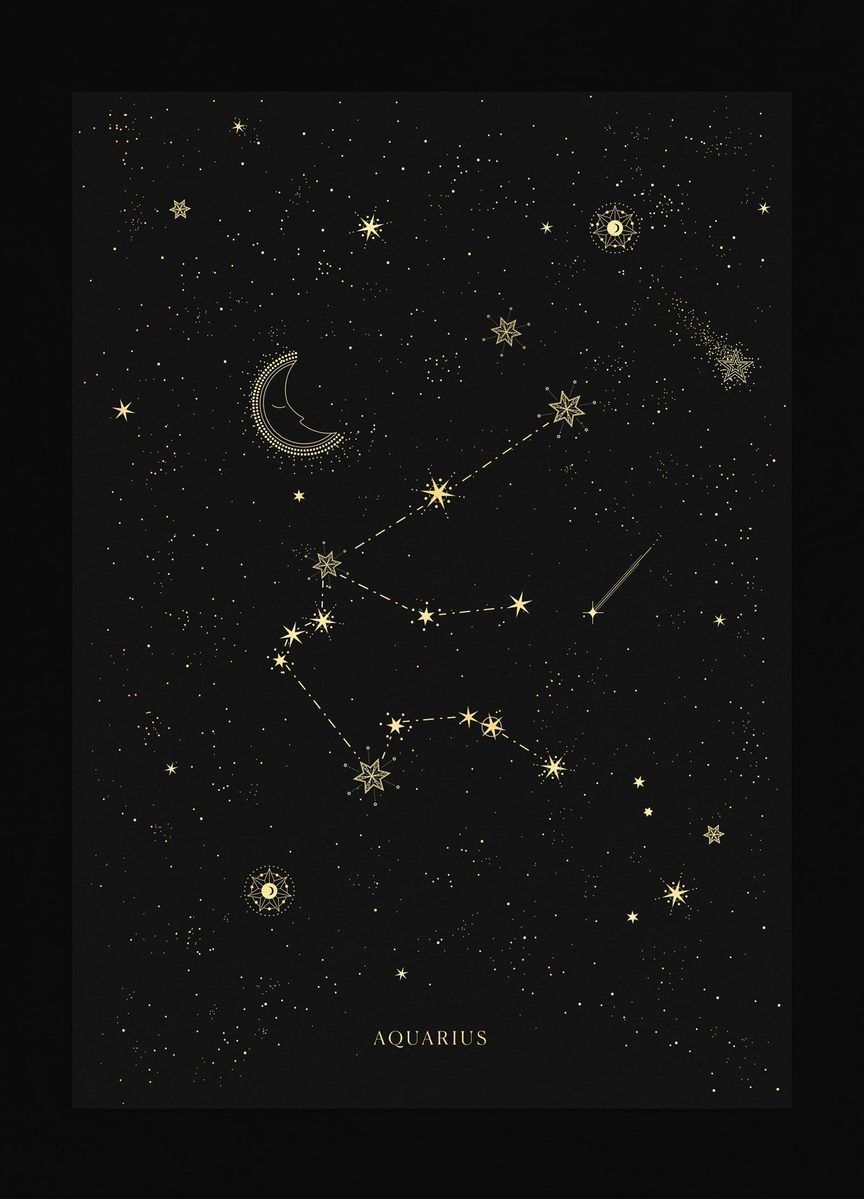 Aquarius Constellation. Constellation art, Aquarius constellation tattoo, Sagittarius constellation