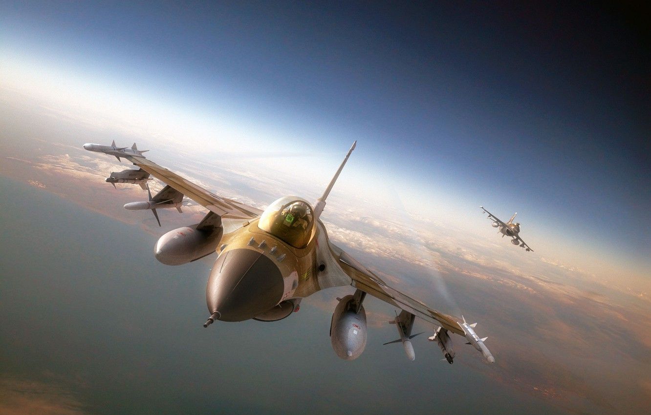 Wallpaper aviation, fighter, missiles, the plane, F- f- Israeli air force image for desktop, section авиация