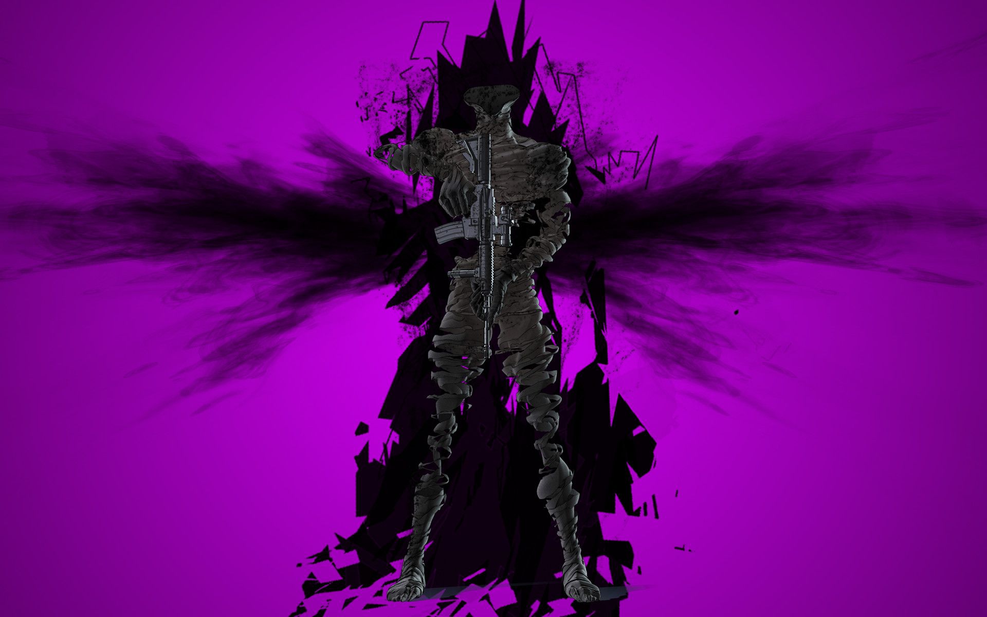 Anime Dark Black Purple Horror Creepy Shadow Ajin Demi Human Wallpaper:1920x1200