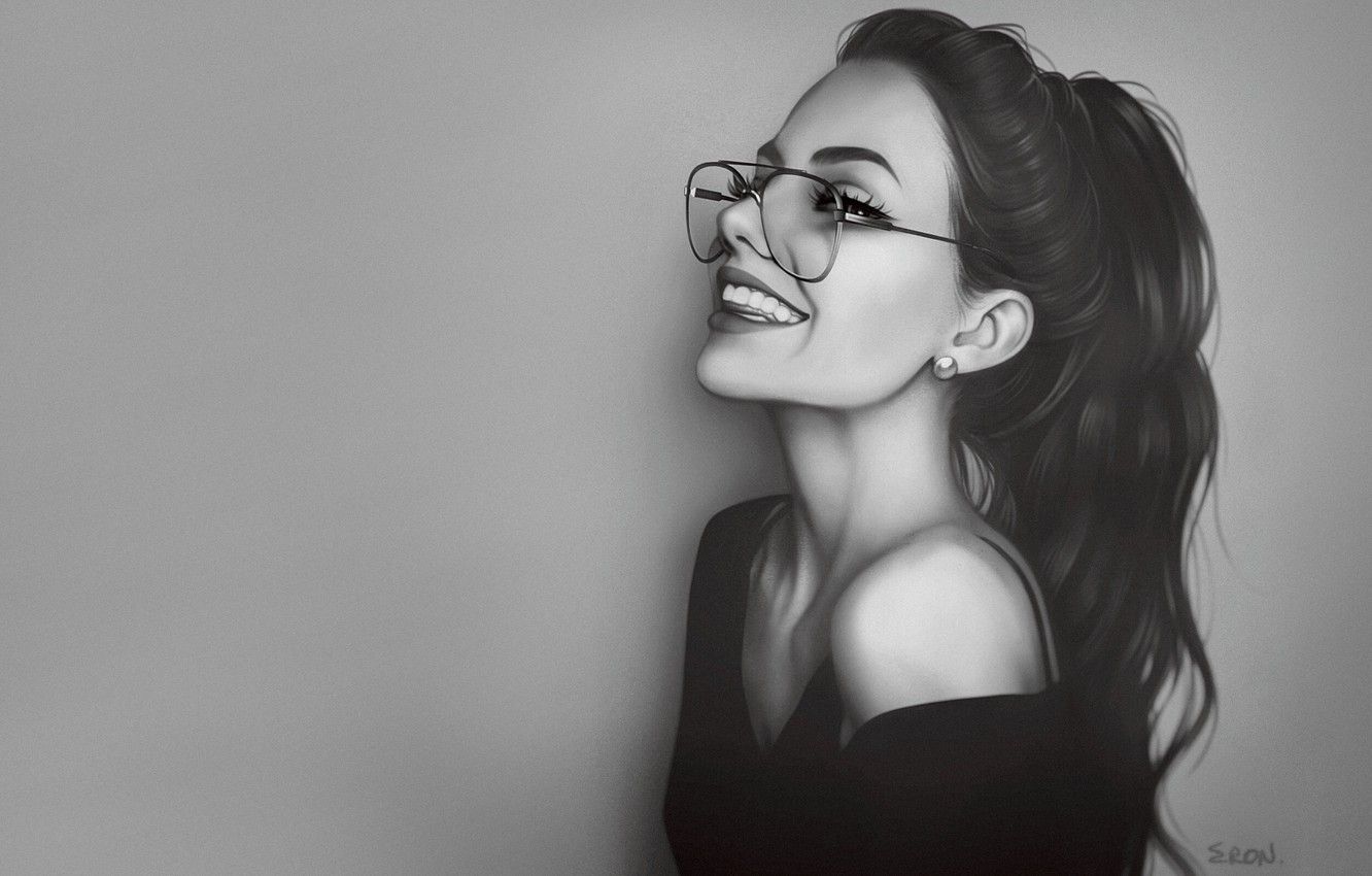 Beautiful Girl Glasses Download Free