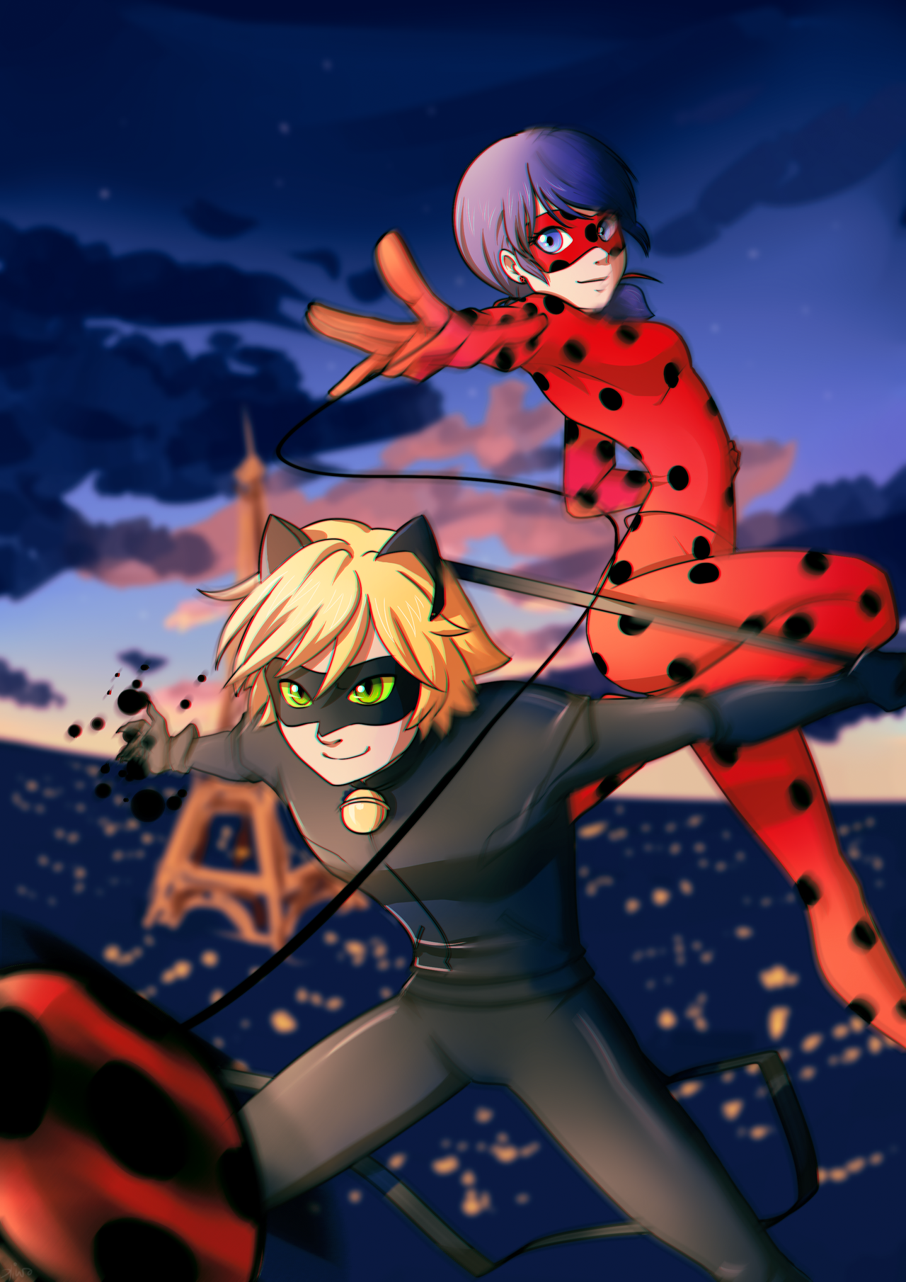 Free download Miraculous Ladybug and Chat Noir by Kiwa007 [1280x1810] for your Desktop, Mobile & Tablet. Explore Ladybug and Chat Noir Wallpaper. Ladybug and Chat Noir Wallpaper, Miraculous: Tales