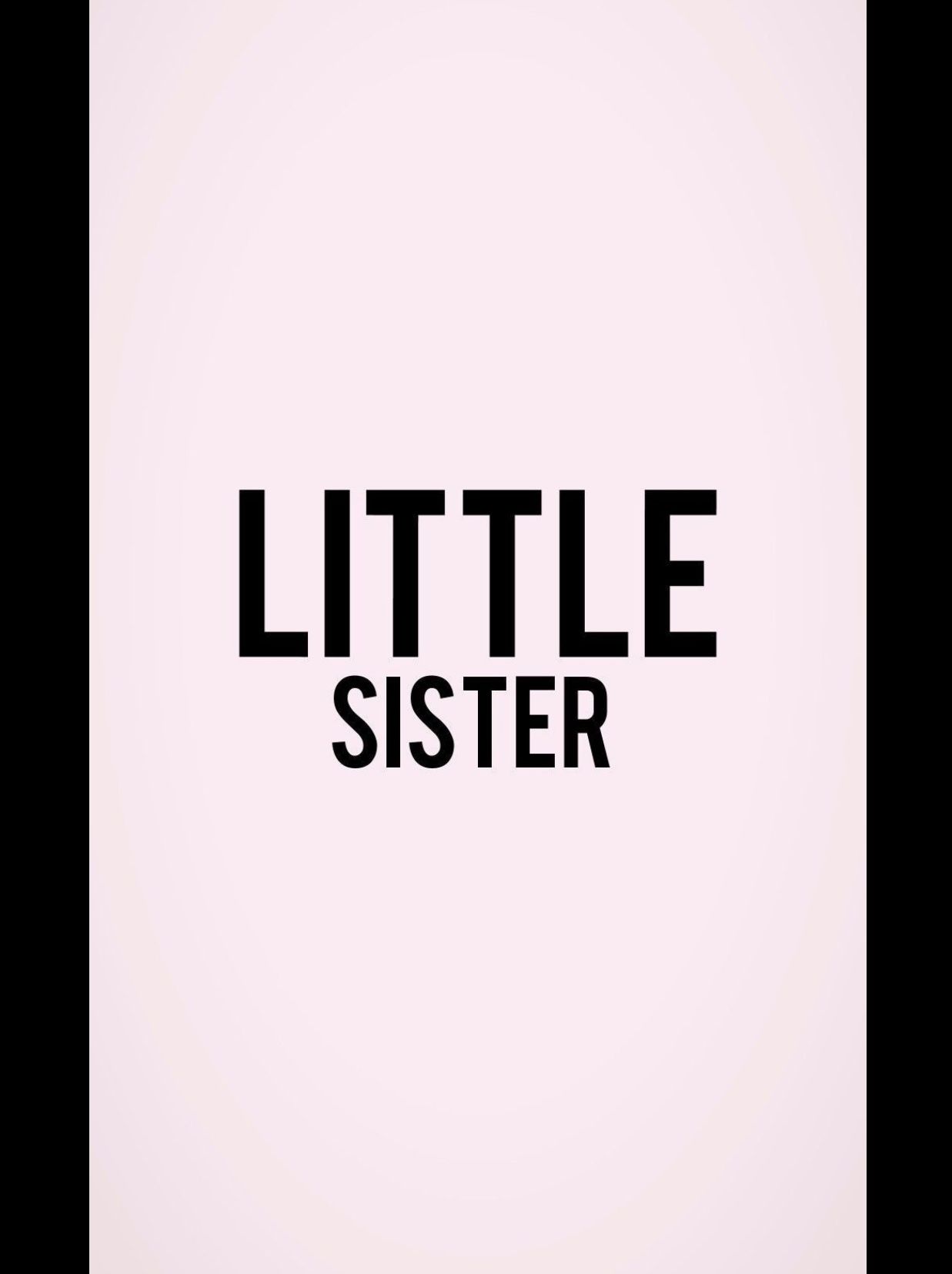 Little Sister. Sister wallpaper, Sisters drawing, Matching wallpaper