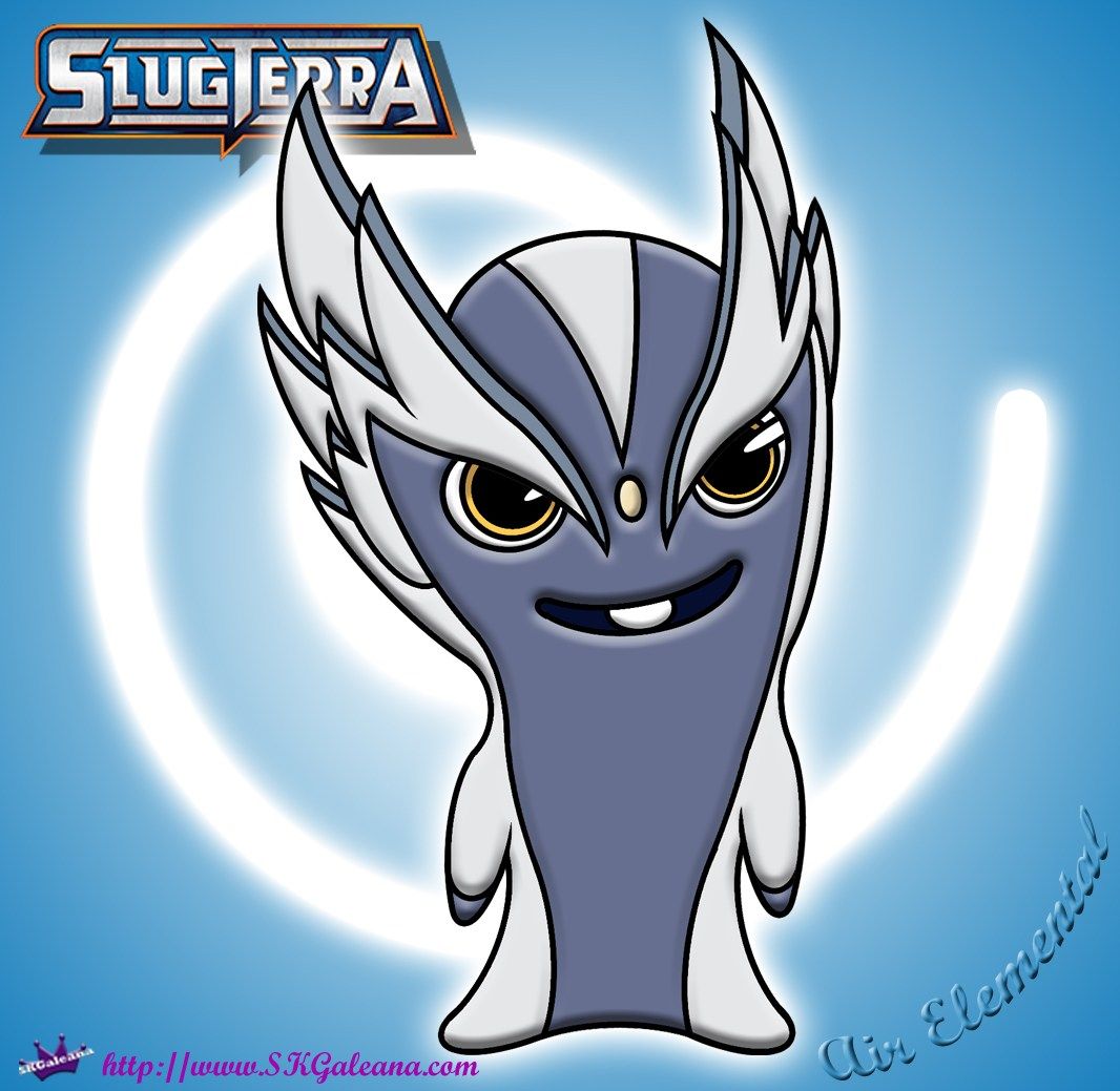 Air Elemental Coloring Page and Wallpaper from Slugterra