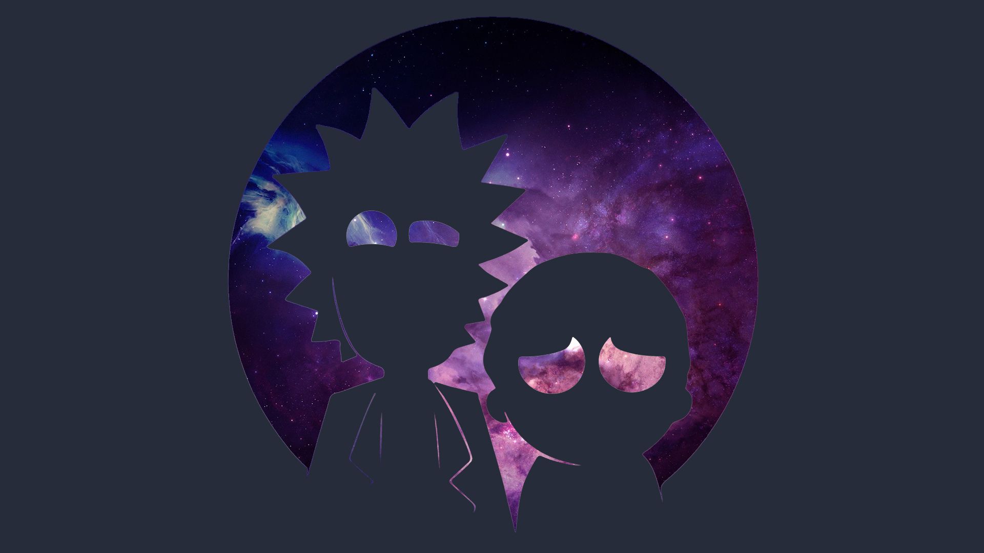 Darkmode Rick and Morty background