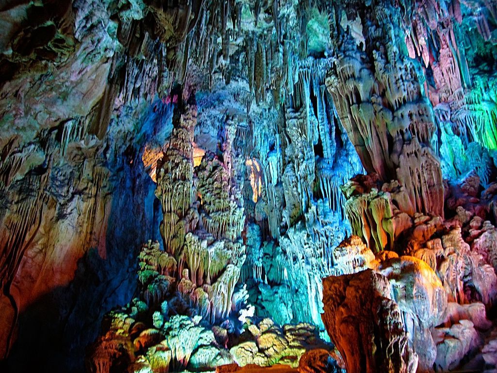 Reed Flute Cave formations. Reed flute cave, Cave photo, Adventure travel explore
