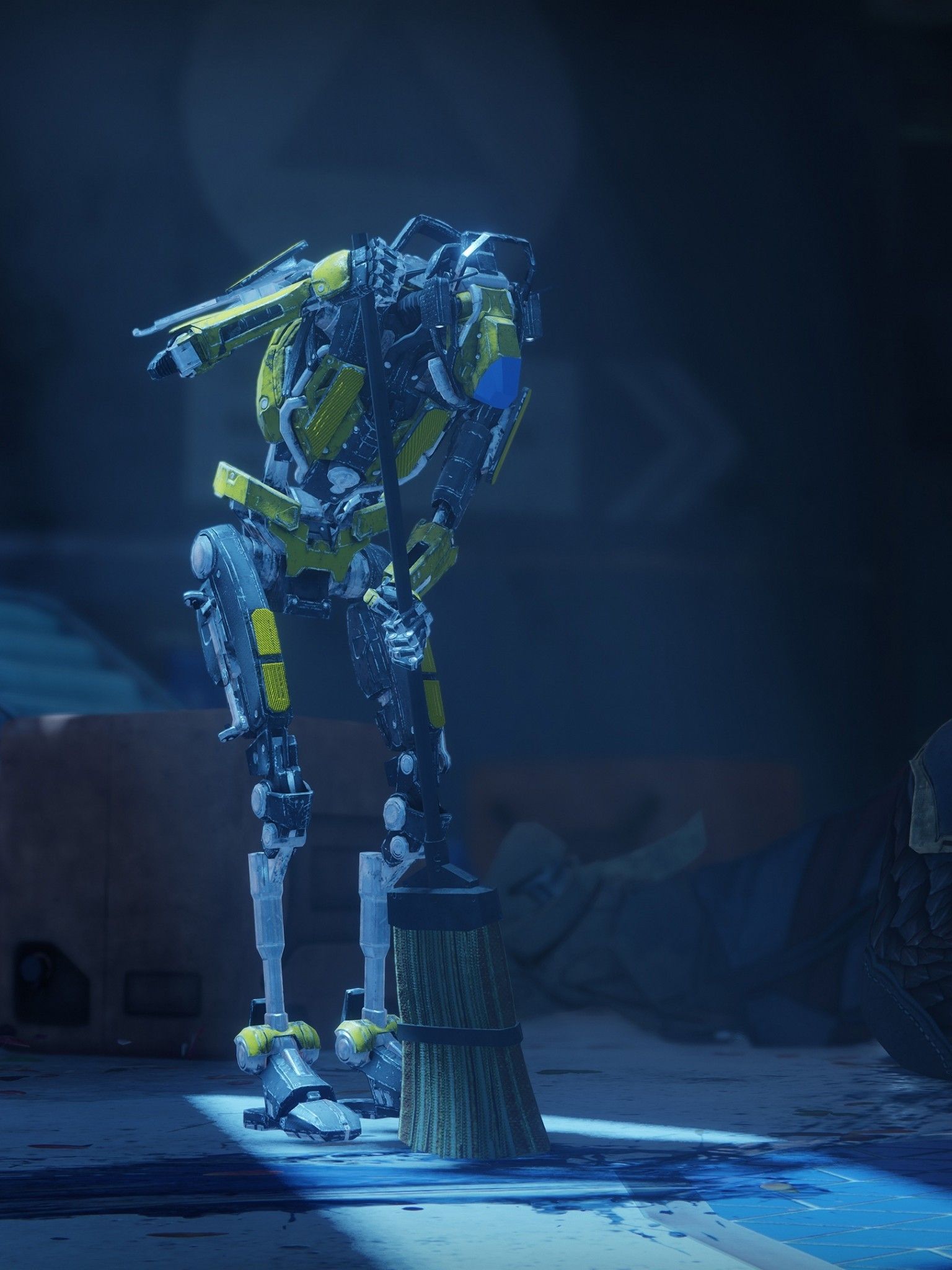 Download 1536x2048 Destiny 2, Robot Cleaner Wallpaper for Apple iPad Mini, Apple IPad 3, 4